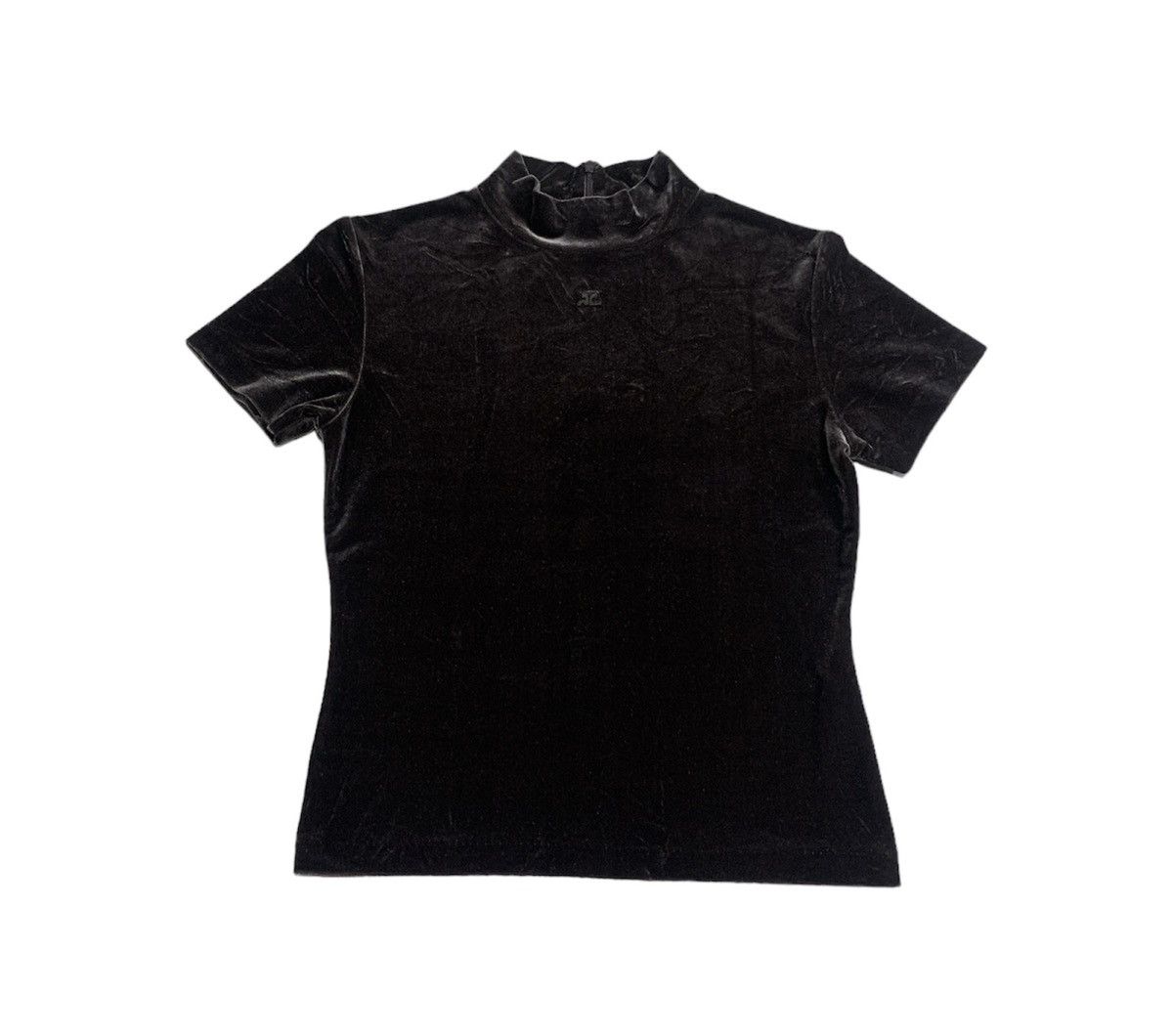 Courreges × If Six Was Nine ♟️ Vintage Courreges Velvet Top Y2k Size S / US 4 / IT 40 - 1 Thumbnail