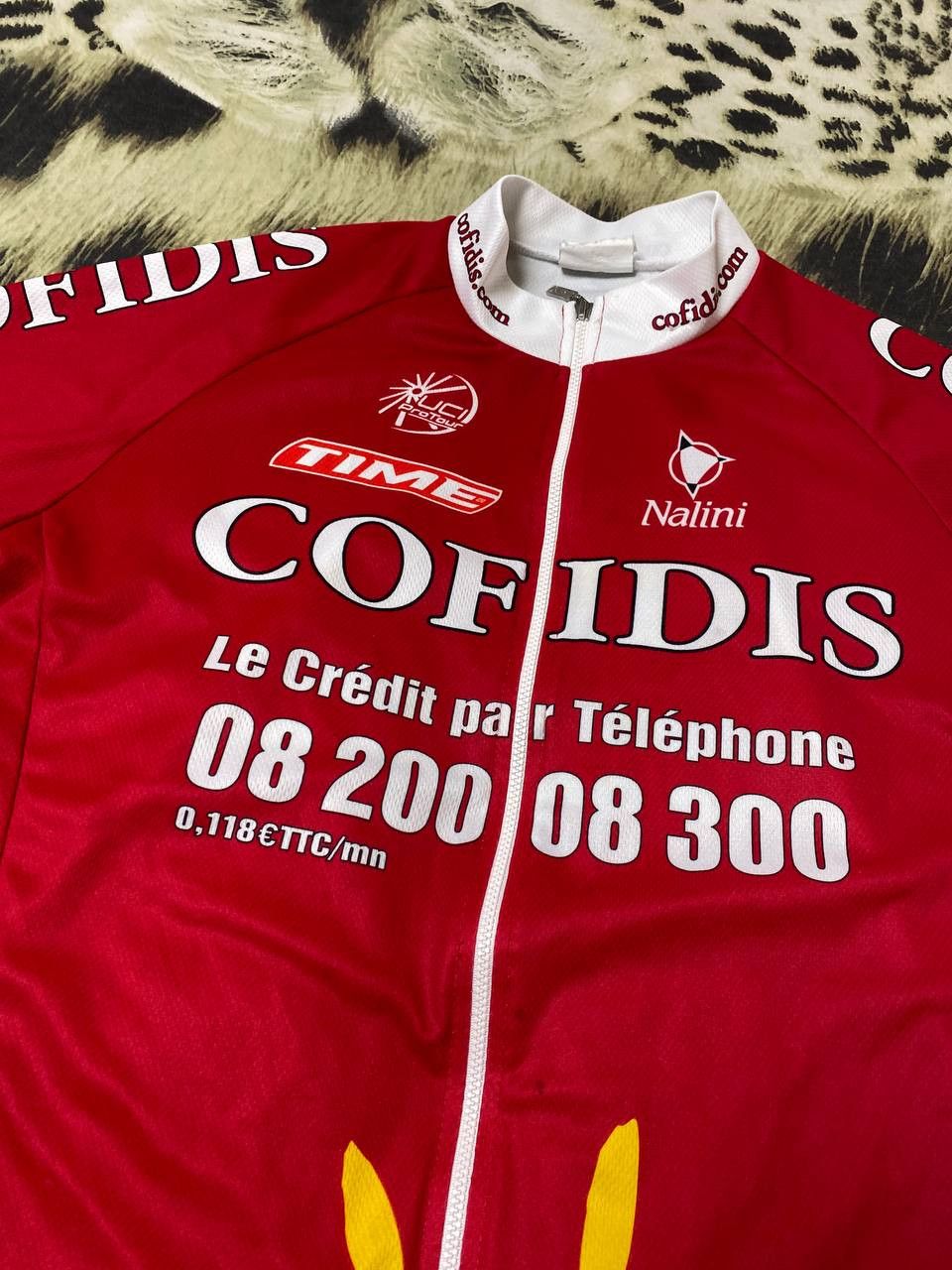 Vintage CYCLING SHIRT JERSEY MAGLIA CAMISETA TRIKOT COFIDIS NALINI Size US M / EU 48-50 / 2 - 9 Thumbnail