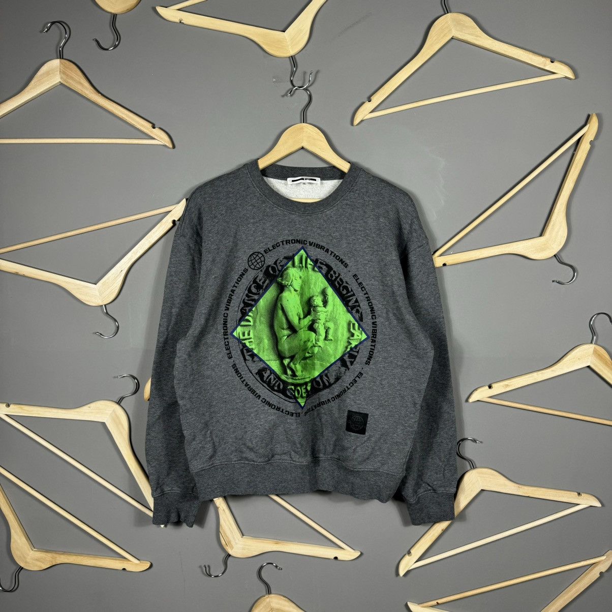 Alexander McQueen MCQ Alexander McQueen Electronic Vibrations Sweatshirt Size US M / EU 48-50 / 2 - 2 Thumbnail