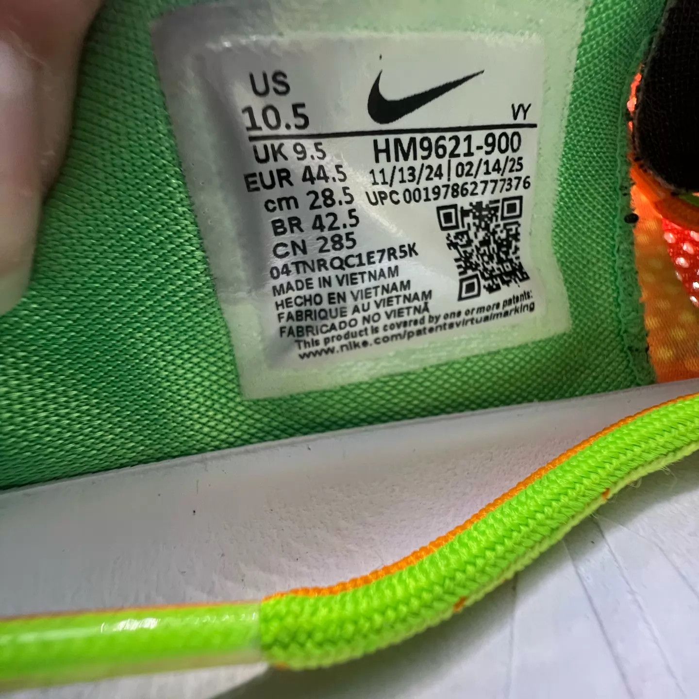 Nike zk8 low Orange Blue 44.5 like new Size US 11.5 / EU 44-45 - 7 Thumbnail