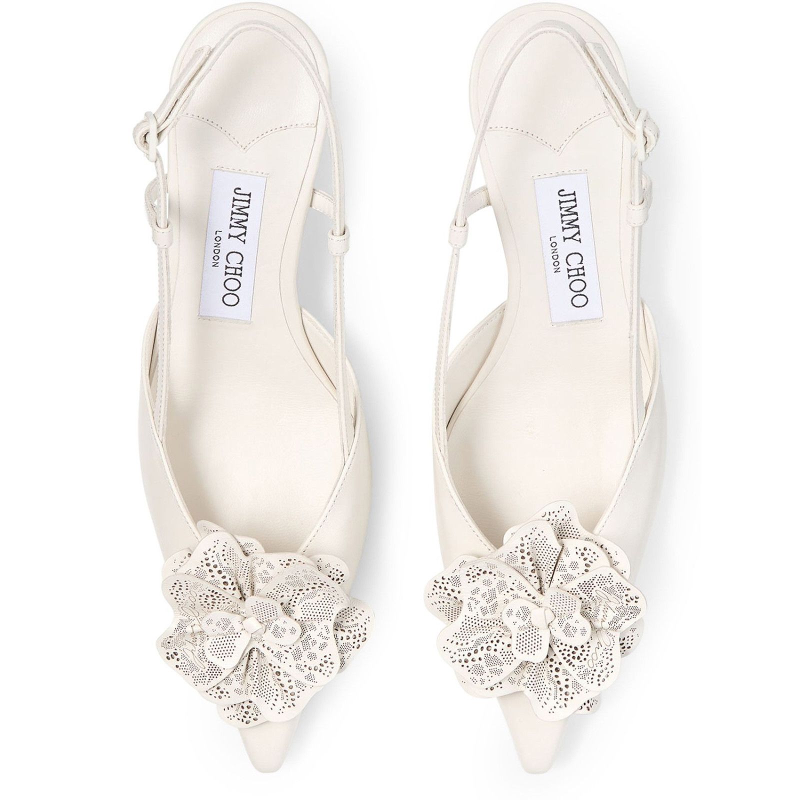 JIMMY CHOO Mimmi 50mm Latte Slingback Pumps New & Authentic