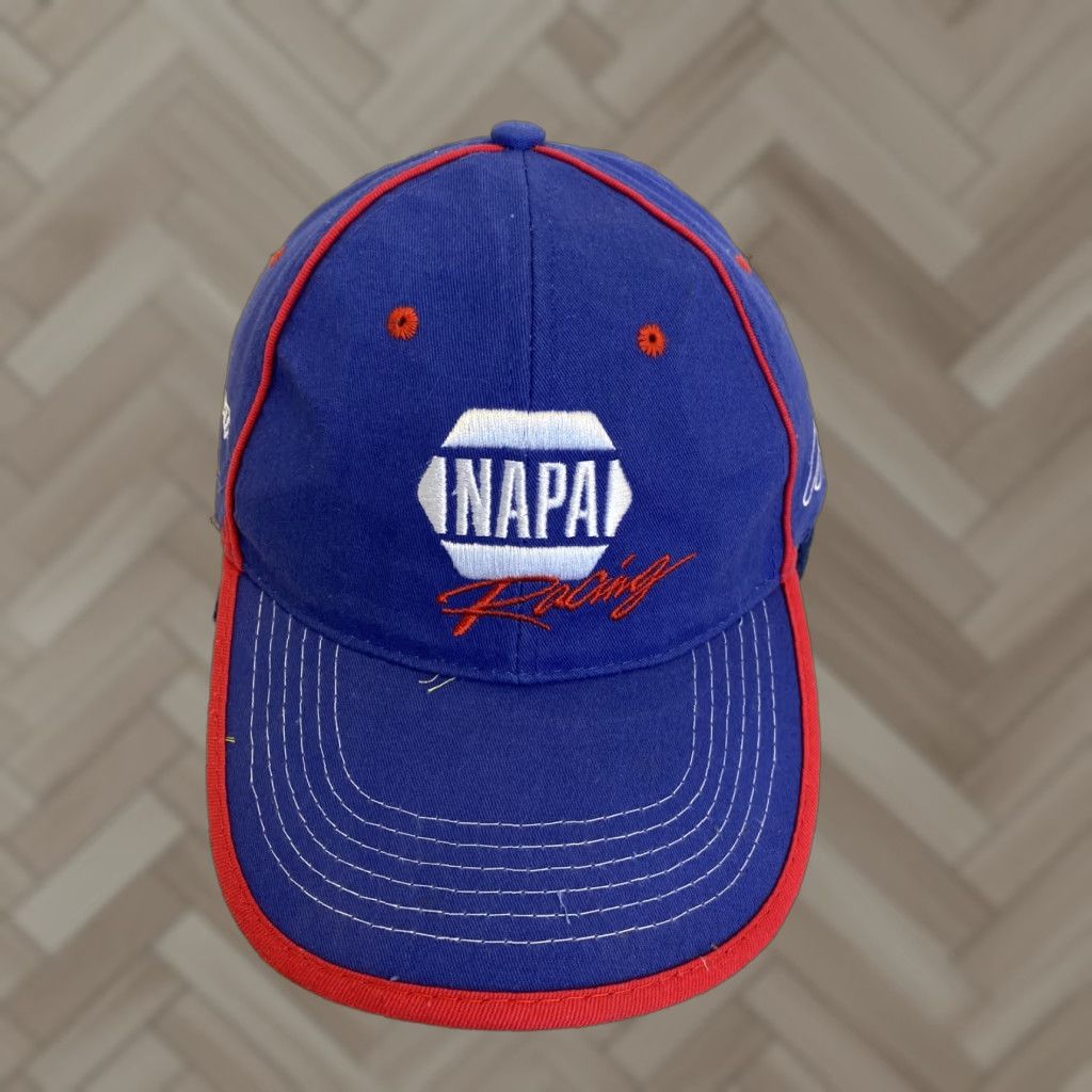 Vintage NAPA Racing Hat Cap Chase Elliott #24 Ron Capps 28 Intrepid Fallen Heroes/265 Men Adjustable Blue Cotton Canvas Baseball Cap Nascar Hats Size ONE SIZE - 1 Thumbnail