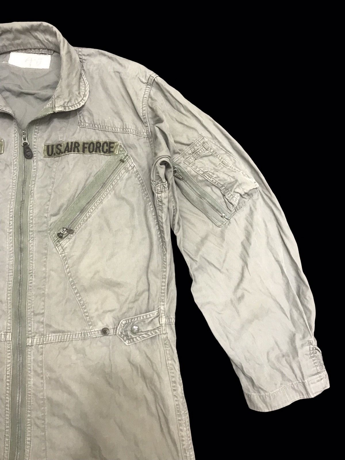 Vintage 💥VINTAGE 60s💥Very Rare 60s USAF Flight Overall F421 Size US 39 - 5 Thumbnail