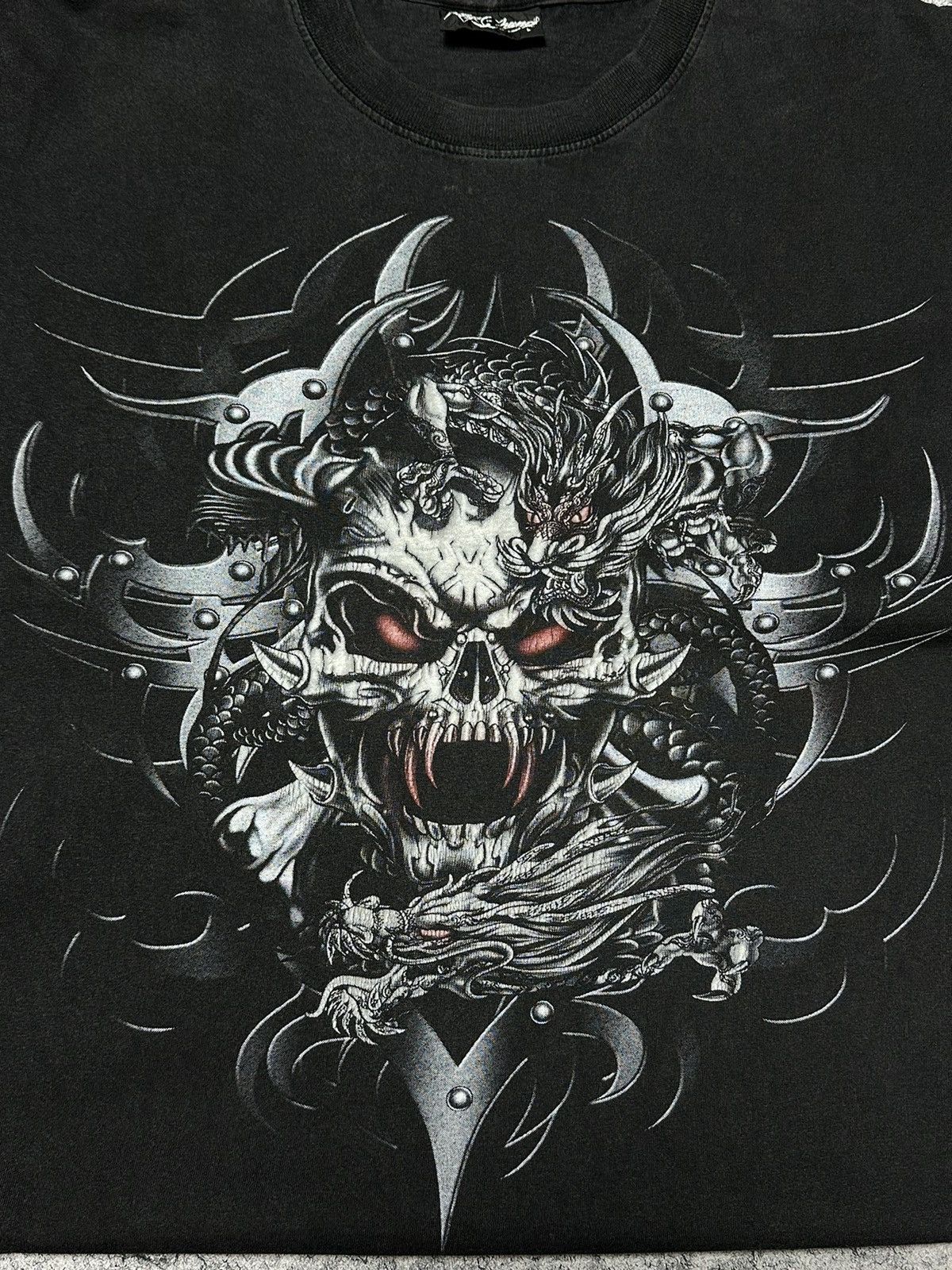 Affliction Vintage Rock Glow in the Dark Skull T-Shirt Size US M / EU 48-50 / 2 - 4 Thumbnail