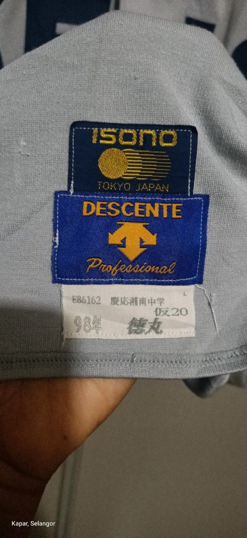 Japanese Brand × Vintage Vintage 90s Keio High School baseball uniform X descente Size US M / EU 48-50 / 2 - 7 Thumbnail