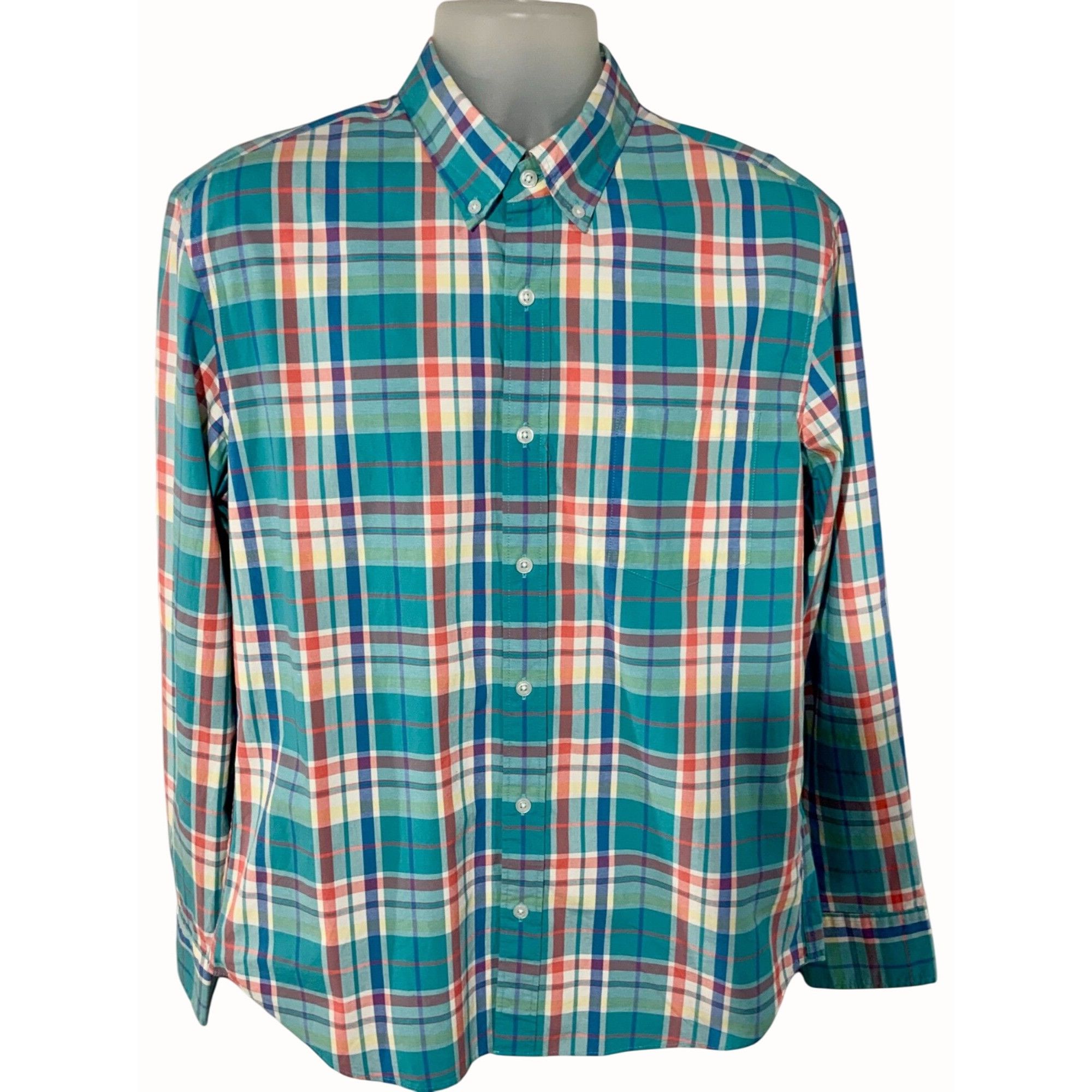 J.Crew J.Crew Flex Washed Plaid Slim Untucked Shirt Button Down Lon Size US L / EU 52-54 / 3 - 1 Thumbnail