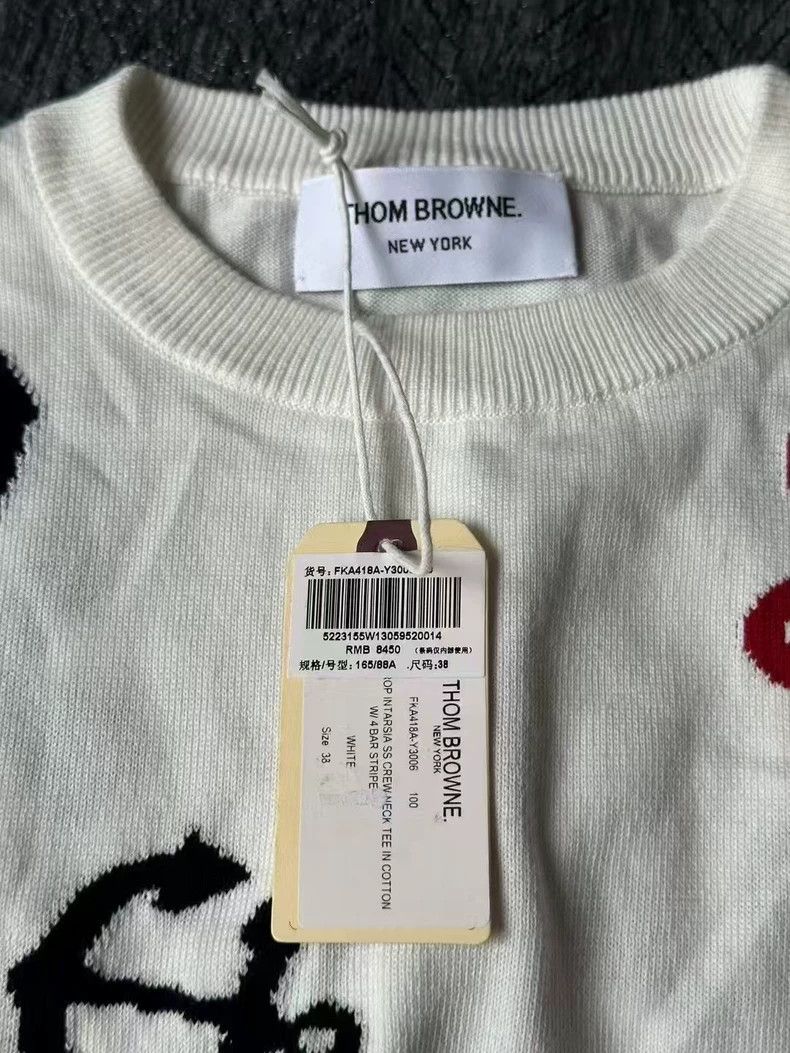 Thom Browne Thom Browne size38 Ship anchor knit short sleeves Size XS / US 0-2 / IT 36-38 - 3 Thumbnail