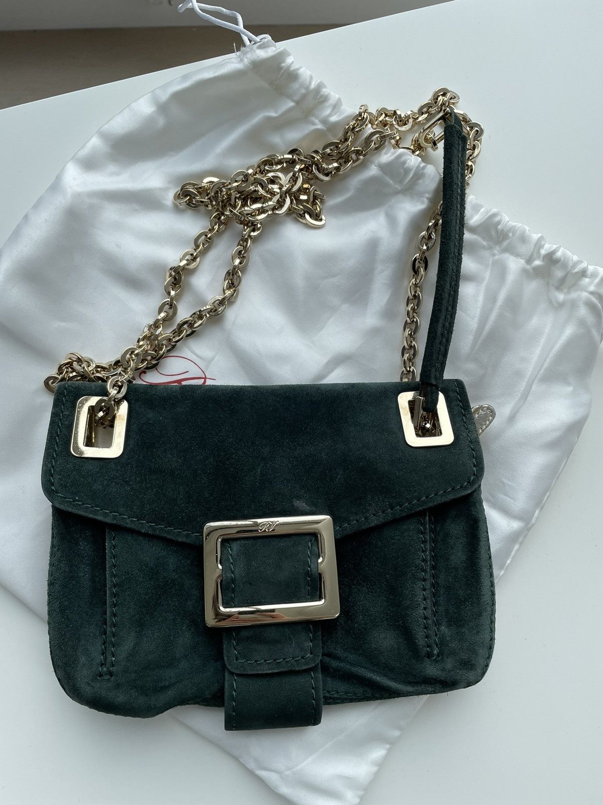 Roger Vivier Roger Vivier Suede Crossbody Bag Size ONE SIZE - 1 Thumbnail