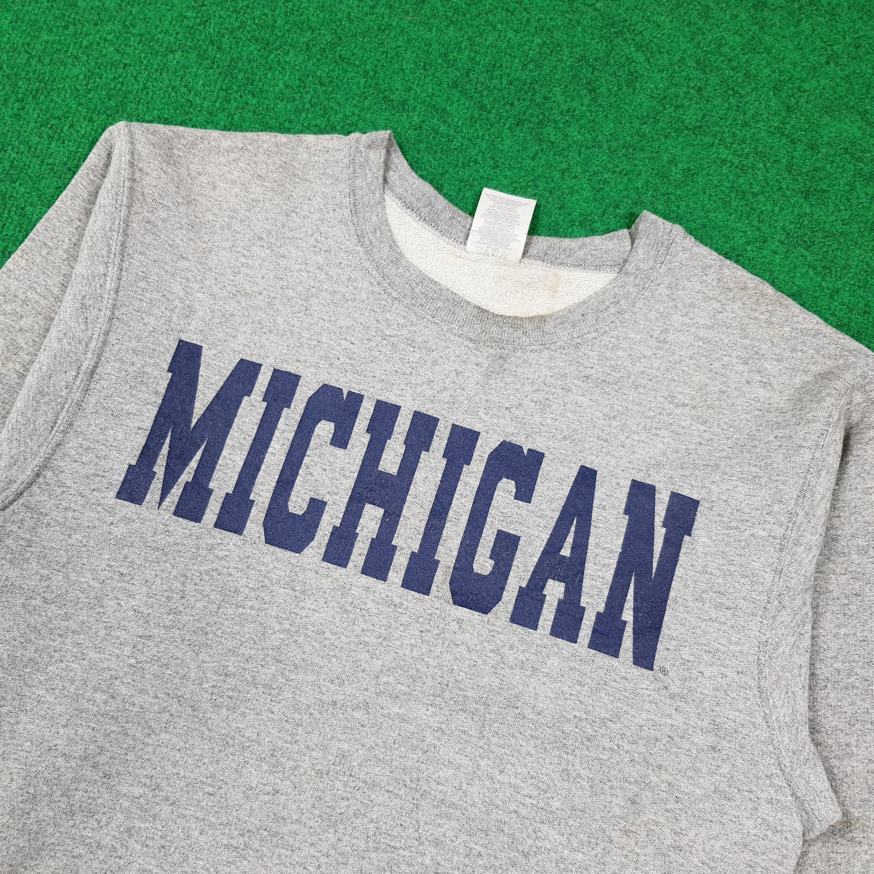 Jerzees Vintage Michigan University Sweatshirt Pullover C278N7 Size US S / EU 44-46 / 1 - 2 Thumbnail