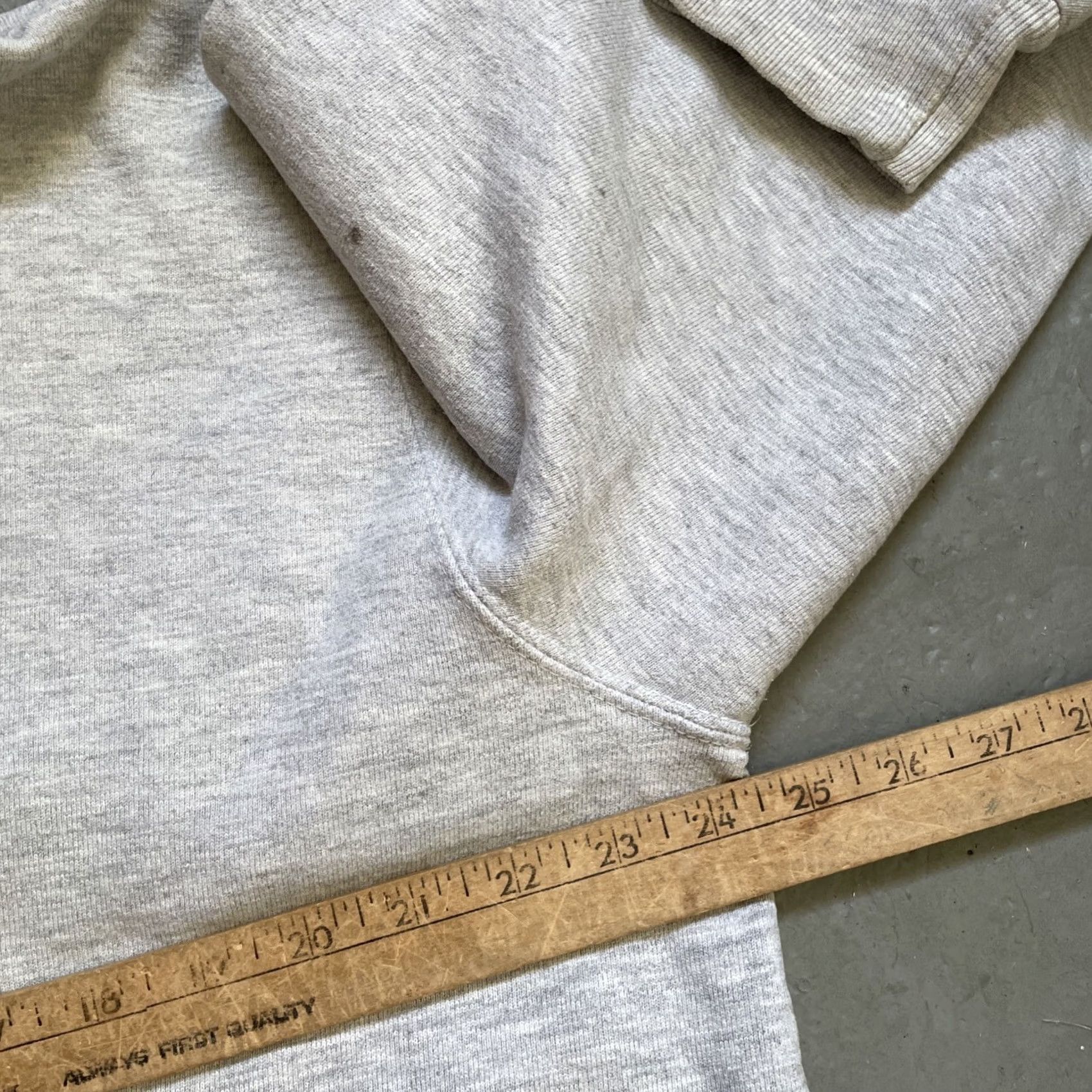 Champion VINTAGE Champion Hoodie 2XL Gray USA 90s Heavy Cotton Pullover Sweatshirt Size US XXL / EU 58 / 5 - 4 Thumbnail