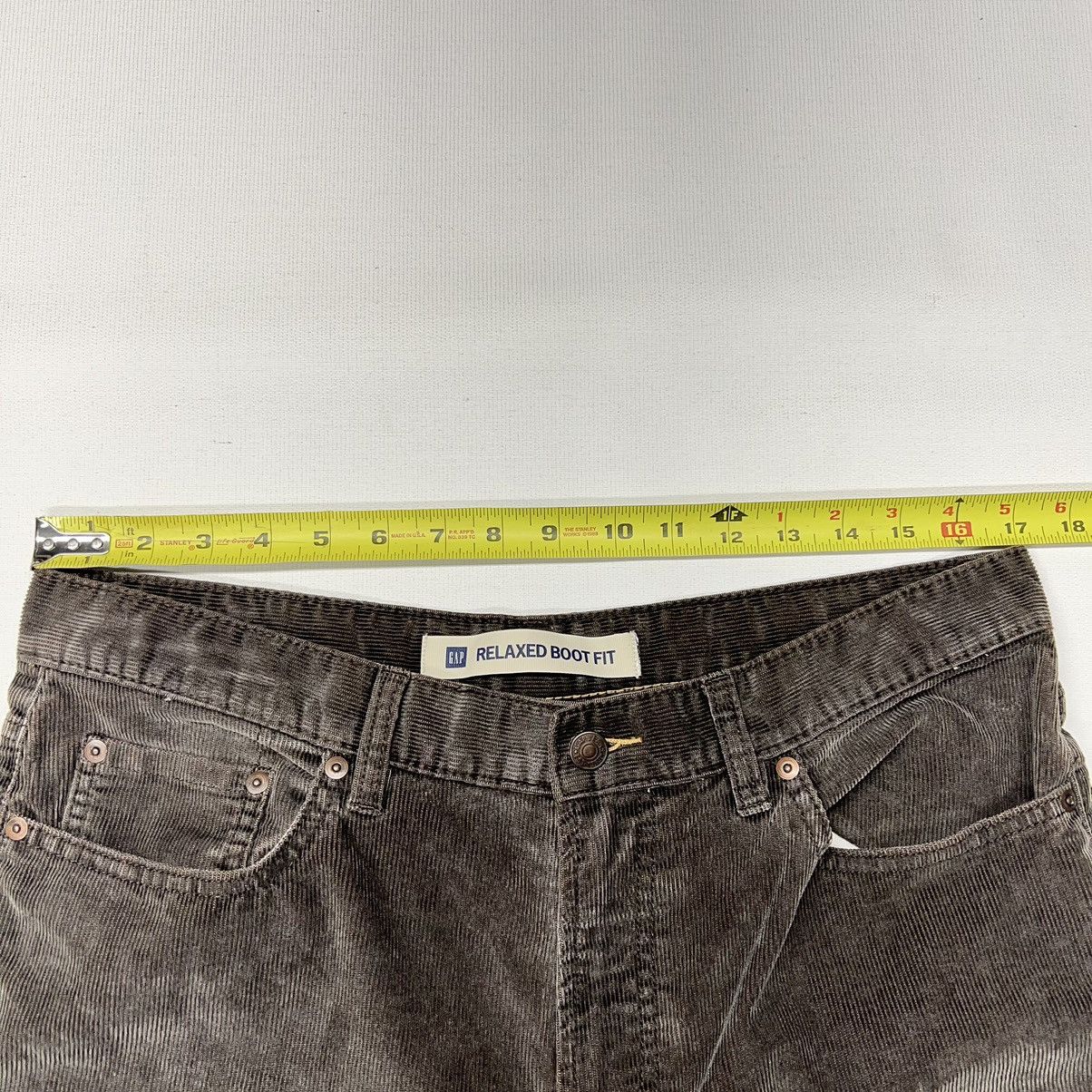 Gap × Vintage Gap Pants Brown Corduroy Relaxed Boot Fit Baggy Grunge Size US 34 / EU 50 - 17 Thumbnail