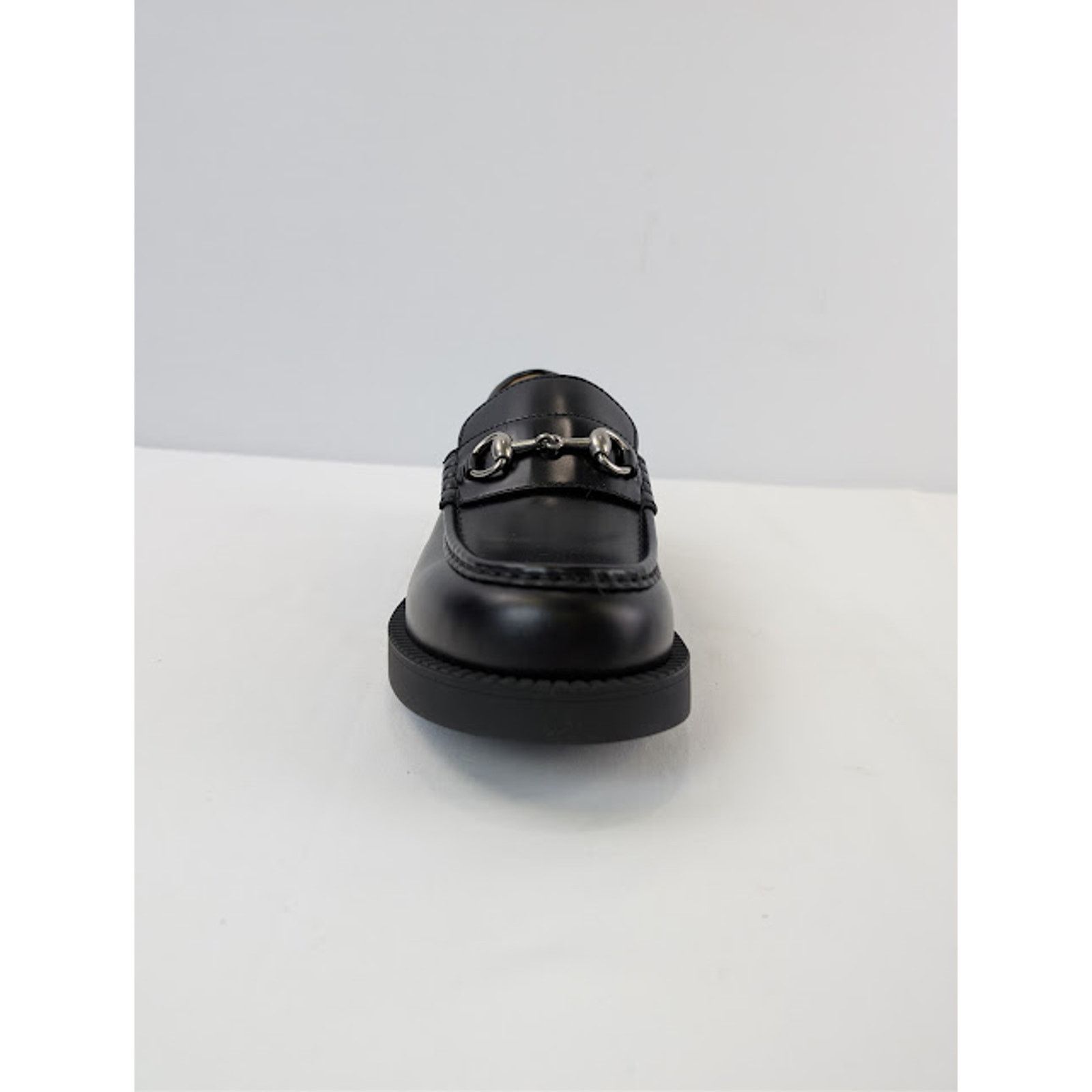 Gucci o1rshd1 Leather Taemin Moccasin Horsebit Loafer Boots Nero Size US 11 / EU 44 - 15 Thumbnail