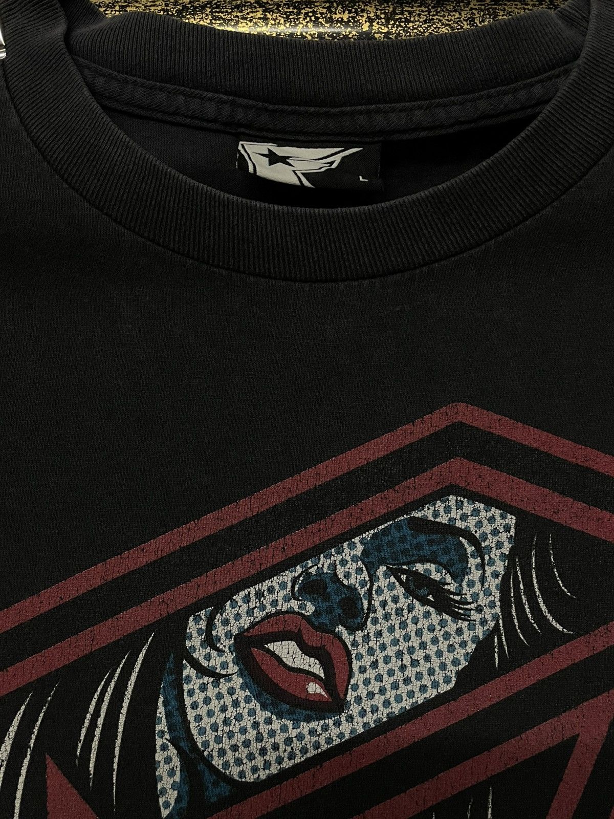 Japanese Brand × Vintage Vintage 90s Famous Stars & Straps Sexy Girl Sunfaded Tshirt Size US M / EU 48-50 / 2 - 6 Thumbnail