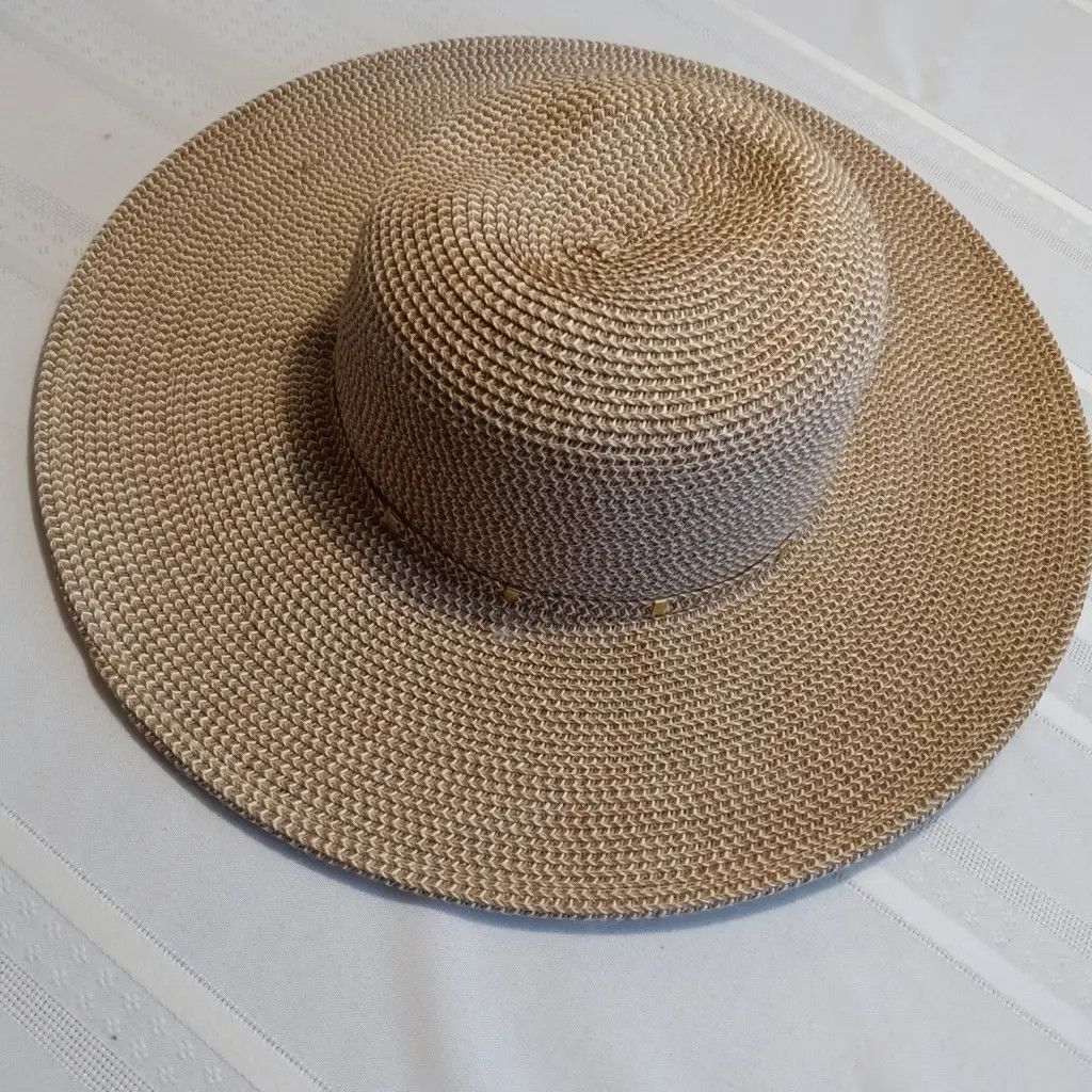 Nine West Nine West Wide Brim Straw Hat Size ONE SIZE - 2 Thumbnail