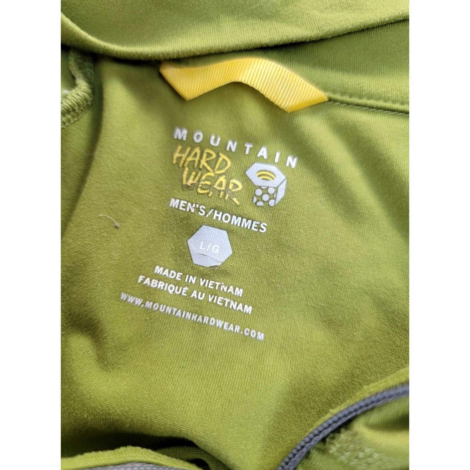 Mountain Hardwear Mountain Hardwear Mens 1/4 Zip Pullover Jacket Large Green Long Sleeve Outdoor Size US L / EU 52-54 / 3 - 3 Thumbnail
