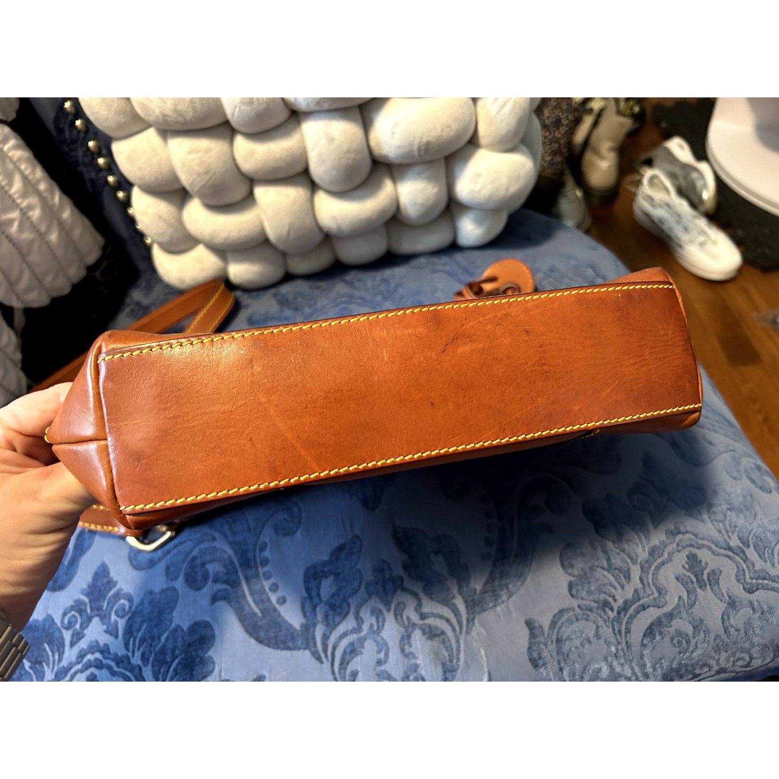 Dooney & Bourke Dooney & Bourke Brown Double Pocket Shoulder Bag Size ONE SIZE - 8 Thumbnail