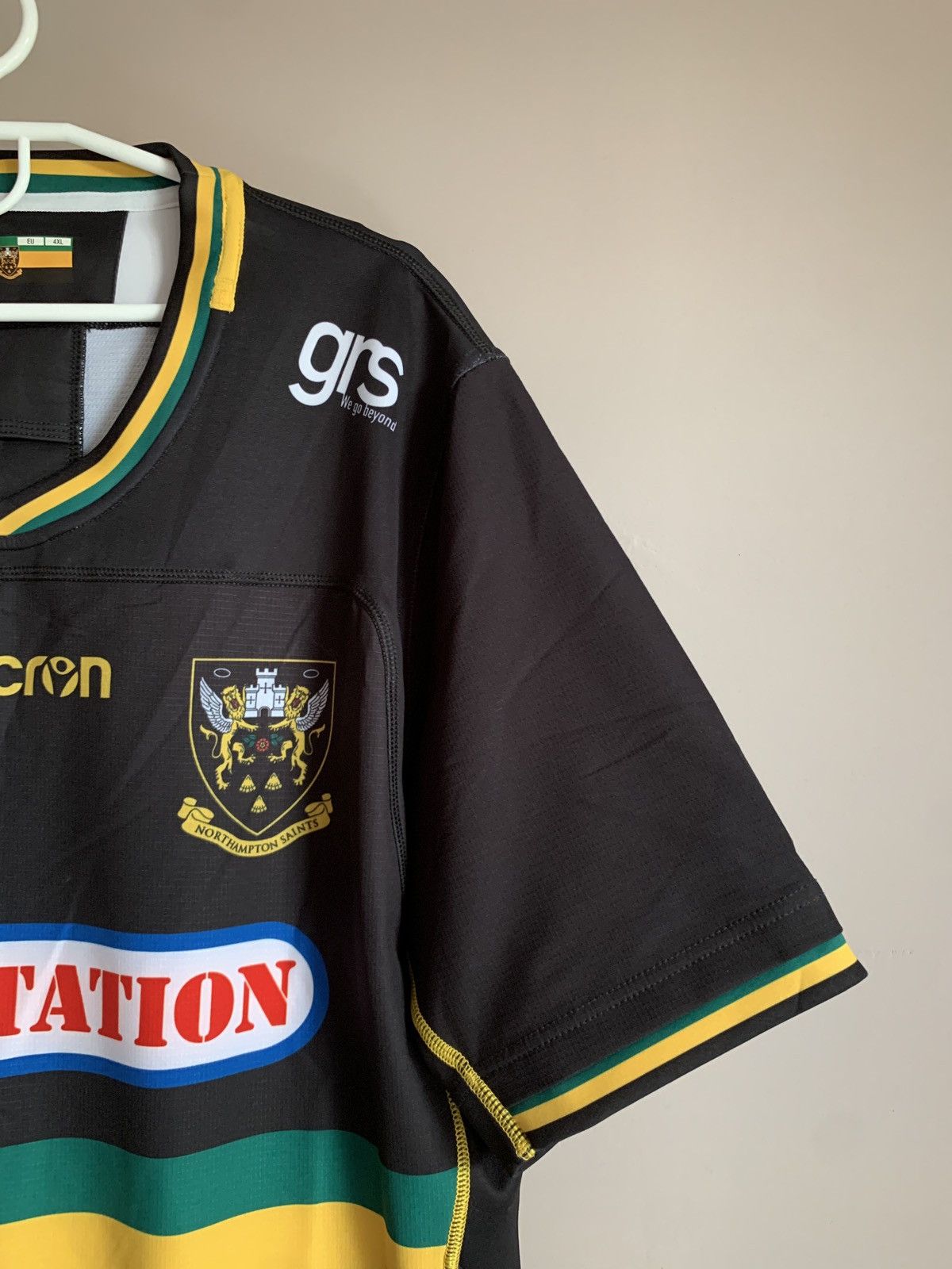 Macron Northampton Saints Rugby Union Shirt Macron Jersey Size 4XL Size US XXL / EU 58 / 5 - 4 Thumbnail
