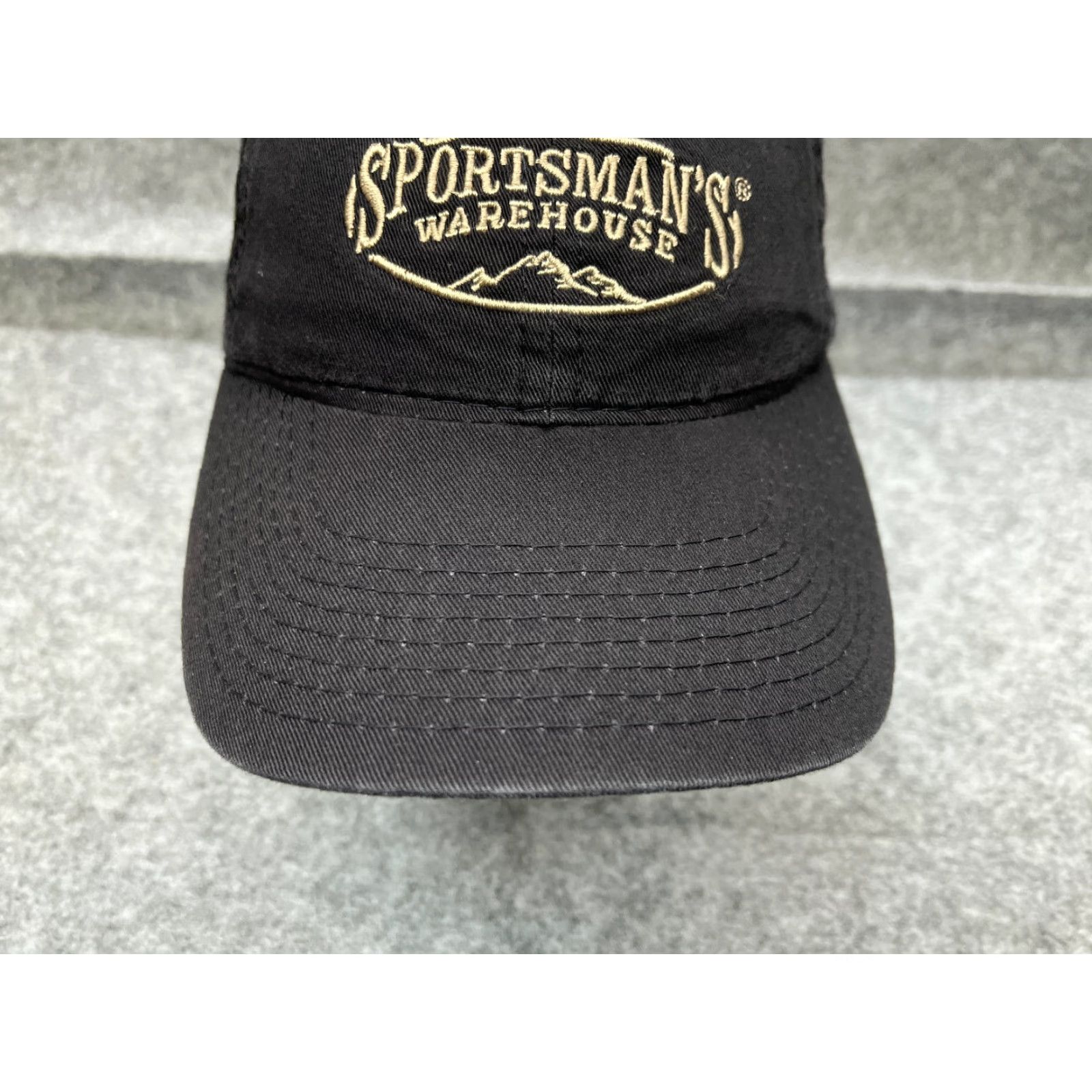 Warehouse Outdoor Cap Hat Baseball Cap Adjustable One Size Black Cotton Twill Men Adult Cap Size ONE SIZE - 3 Thumbnail