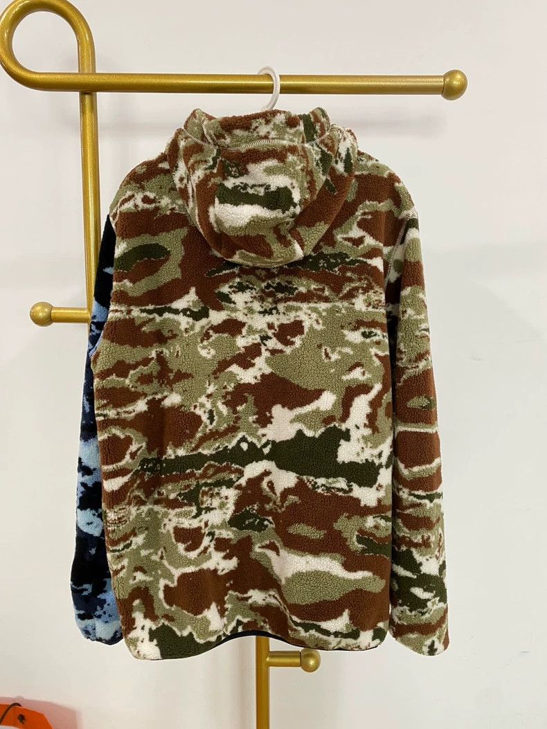 Loewe Loewe Eye series color matching camouflage plush hooded co Size M / US 6-8 / IT 42-44 - 2 Thumbnail