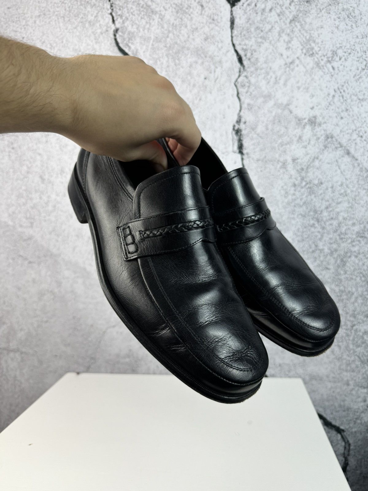 Leather Vintage Luxury Leather Casual Loafers Hype Rare Y2k Size US 11 / EU 44 - 4 Thumbnail