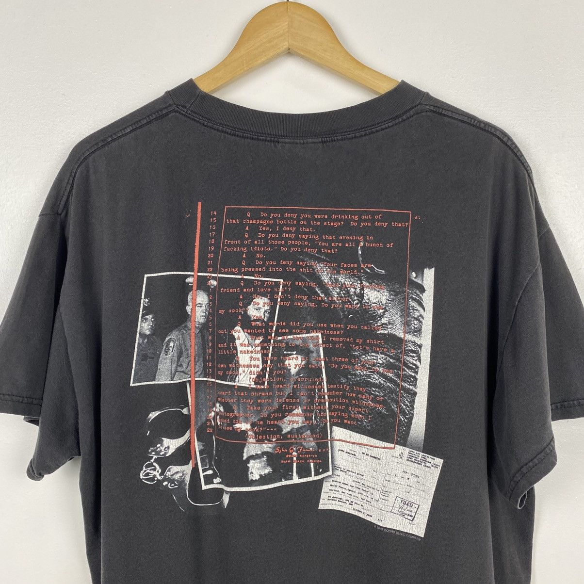 Band Tees × Vintage Vintage Jim Morrison The Doors Band T-Shirt Size US L / EU 52-54 / 3 - 4 Thumbnail