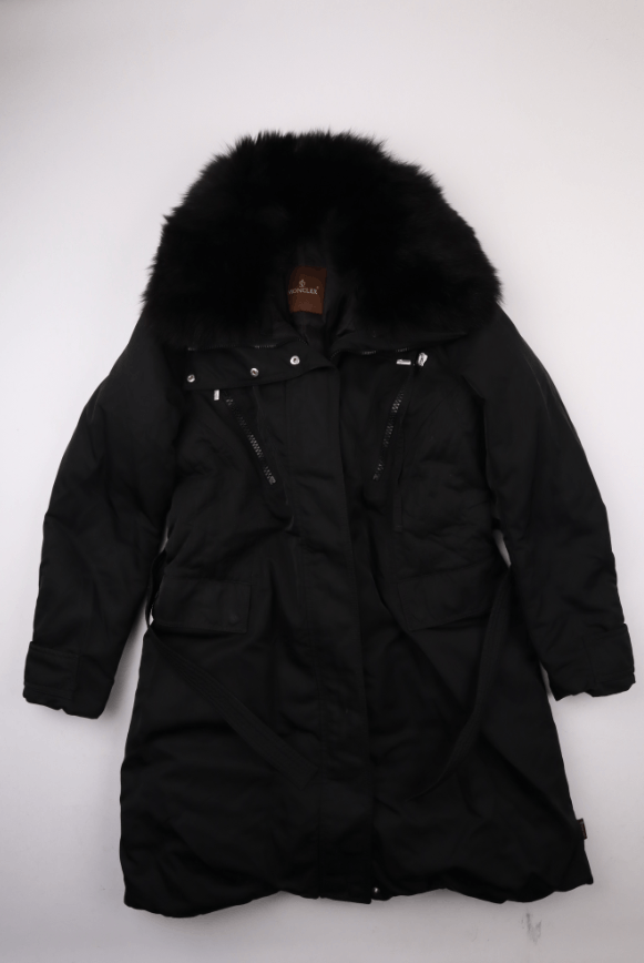 Moncler Women's Moncler Fur Trim Long Down Jacket Parka Coat Size XL Size XL / US 12-14 / IT 48-50 - 1 Thumbnail