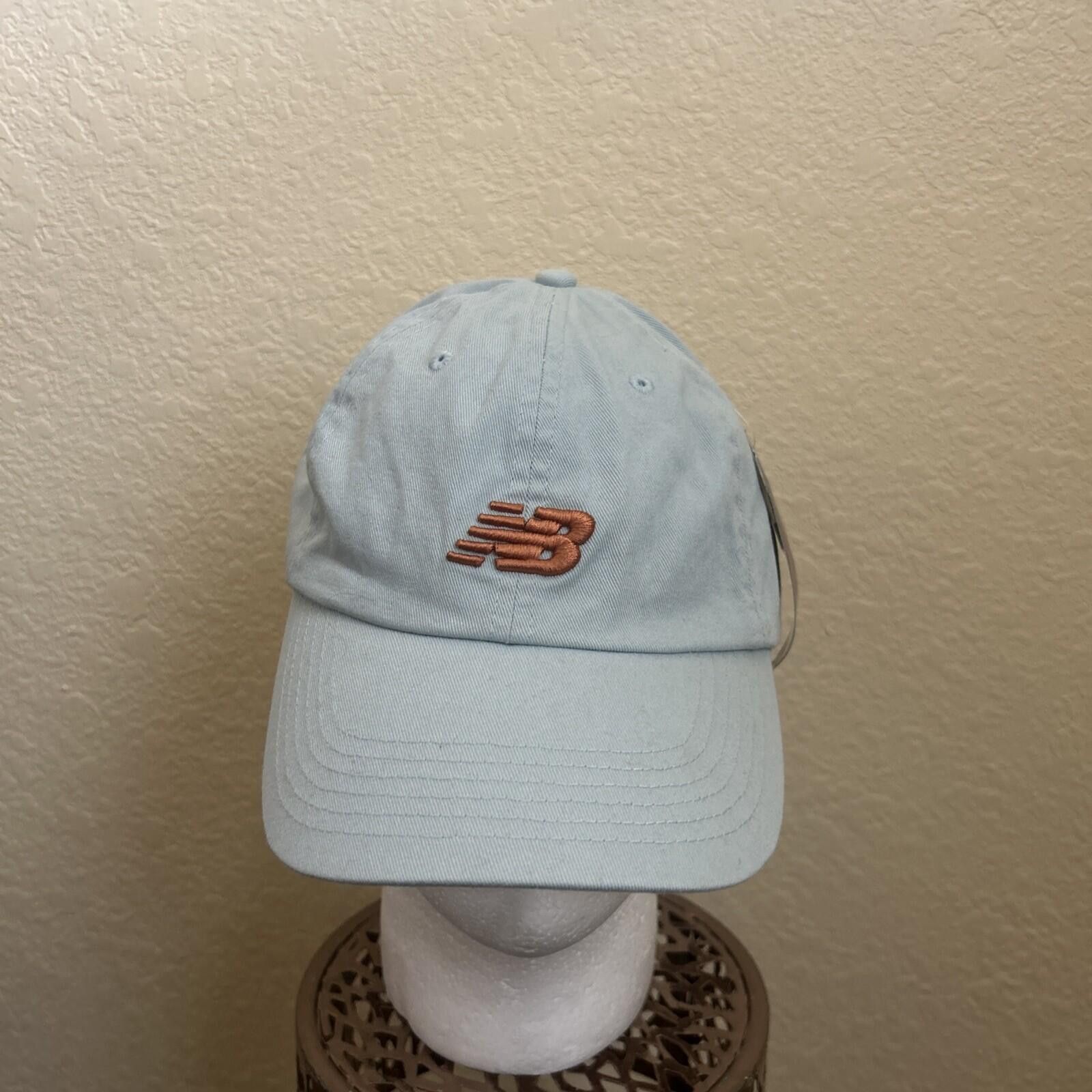 New Balance NEW BALANCE Baseball Cap Light Blue Adjust Strap Embroidered Size ONE SIZE - 1 Thumbnail