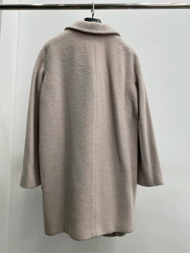 Max Mara Max Mara Solid Single Breasted Suit Collar Coat Size M / US 6-8 / IT 42-44 - 2 Thumbnail