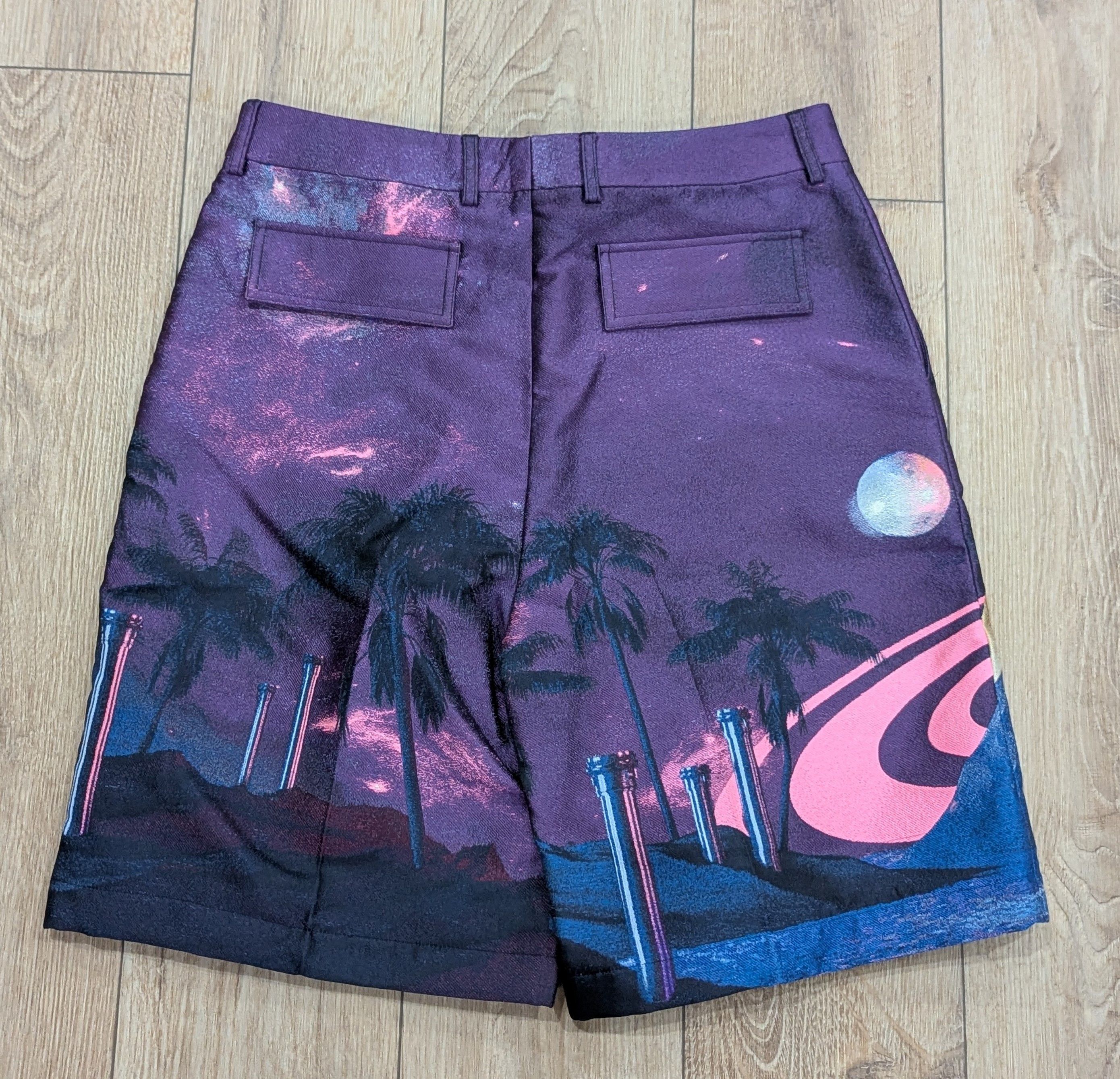 Valentino Valentino Solar System Bermuda Shorts Purple/Multi 50 US 34 Size US 34 / EU 50 - 4 Thumbnail