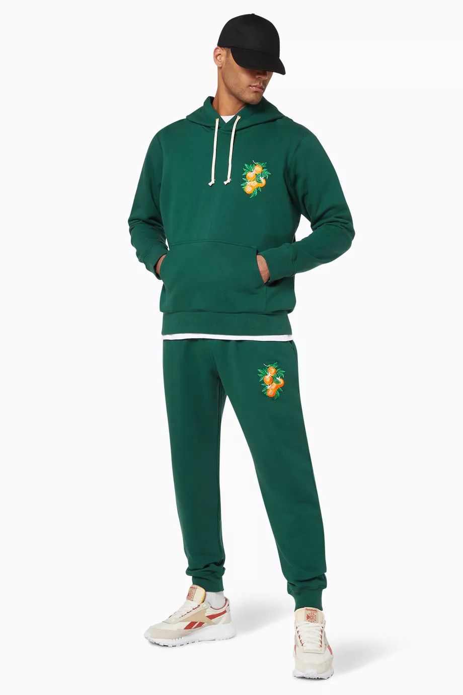 Casablanca Green Embroidered La Fleur D'Oranger Sweatpants Size 38" / US 16 / IT 52 - 2 Thumbnail