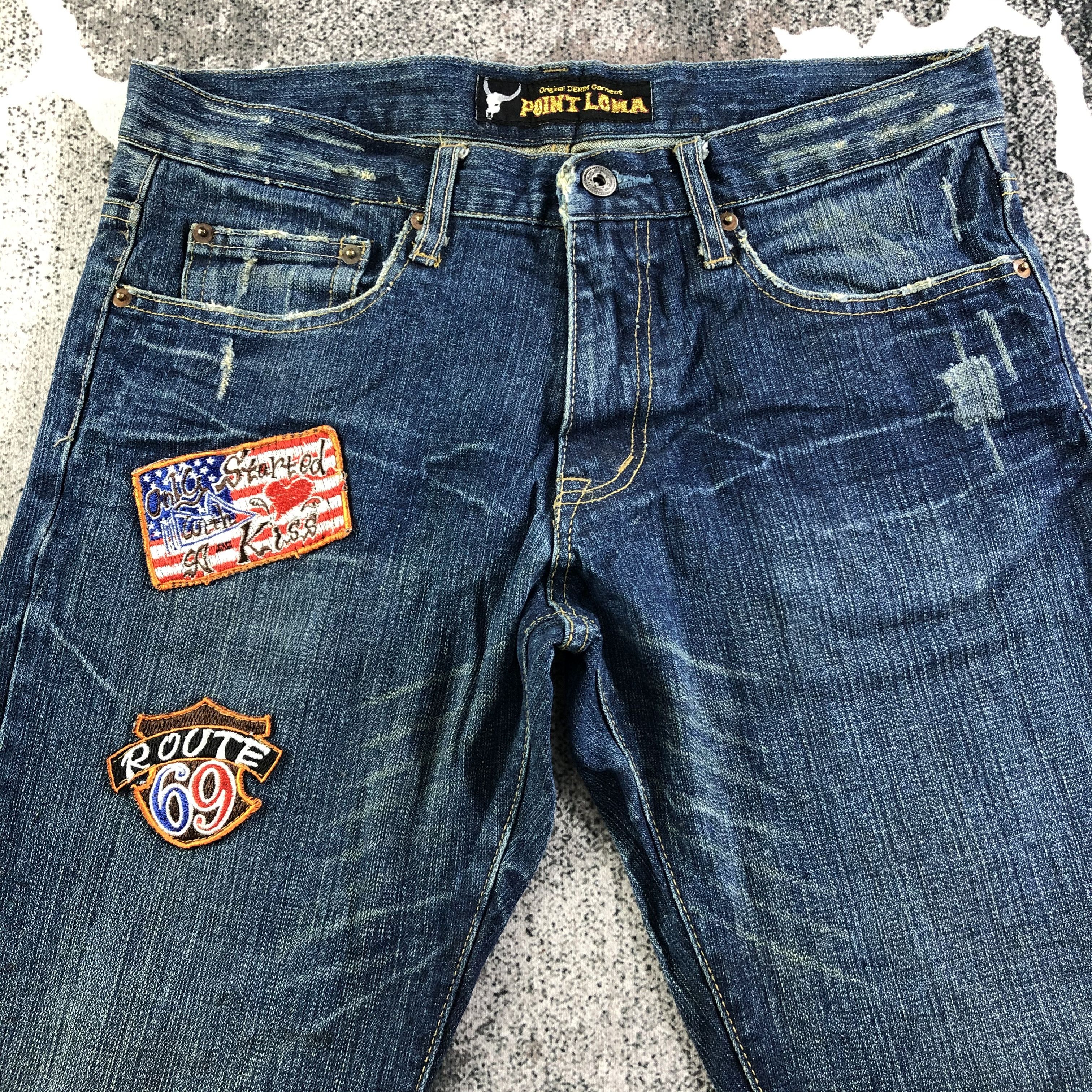 Japanese Brand Japanese Brand Point Loma Jeans Patchwork Denim KJ2299 Size US 32 / EU 48 - 3 Thumbnail