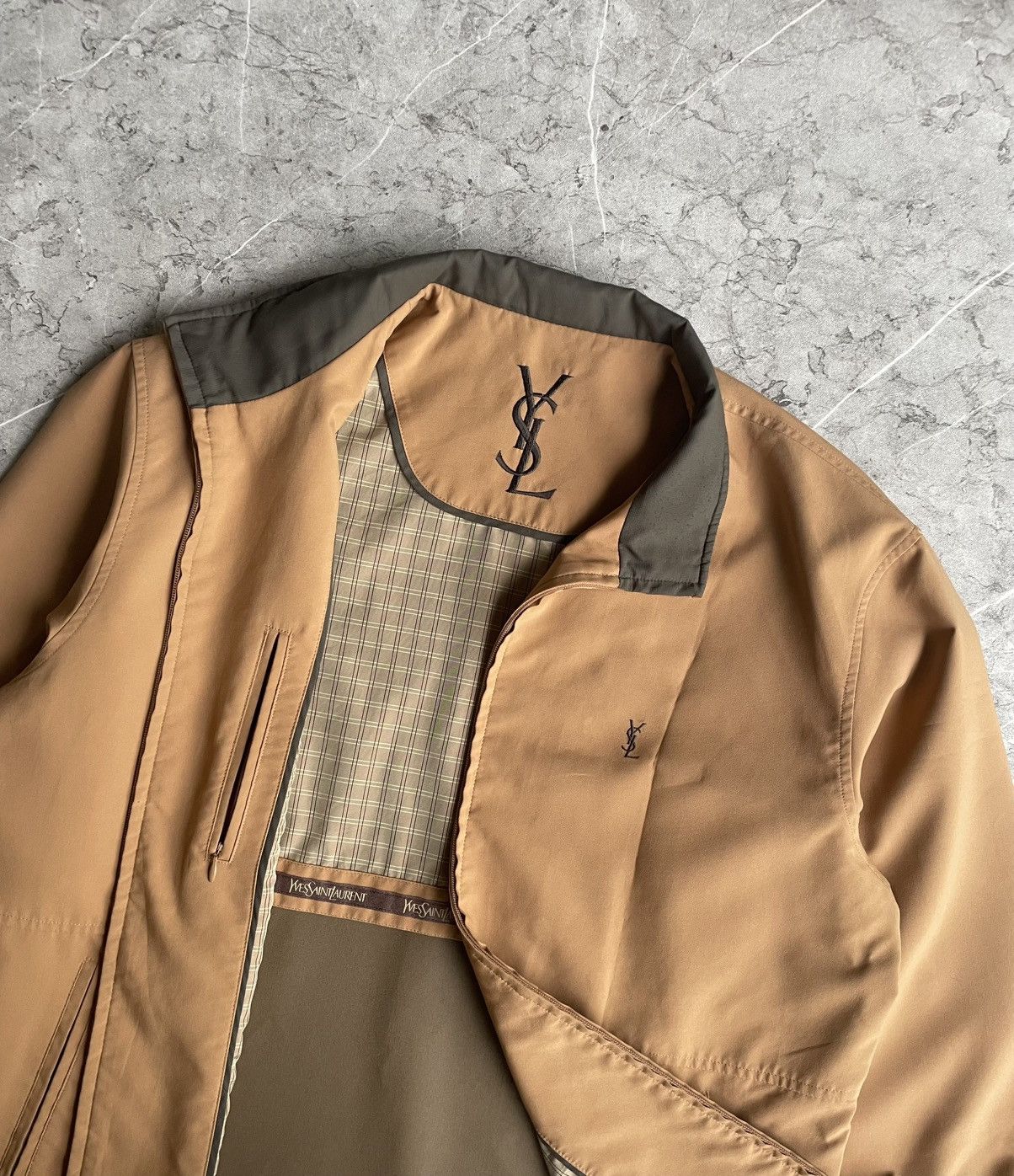 Saint Laurent Paris 🔥BIG LOGO🔥 Yves Saint Laurent Ysl jacket Size US L / EU 52-54 / 3 - 5 Thumbnail