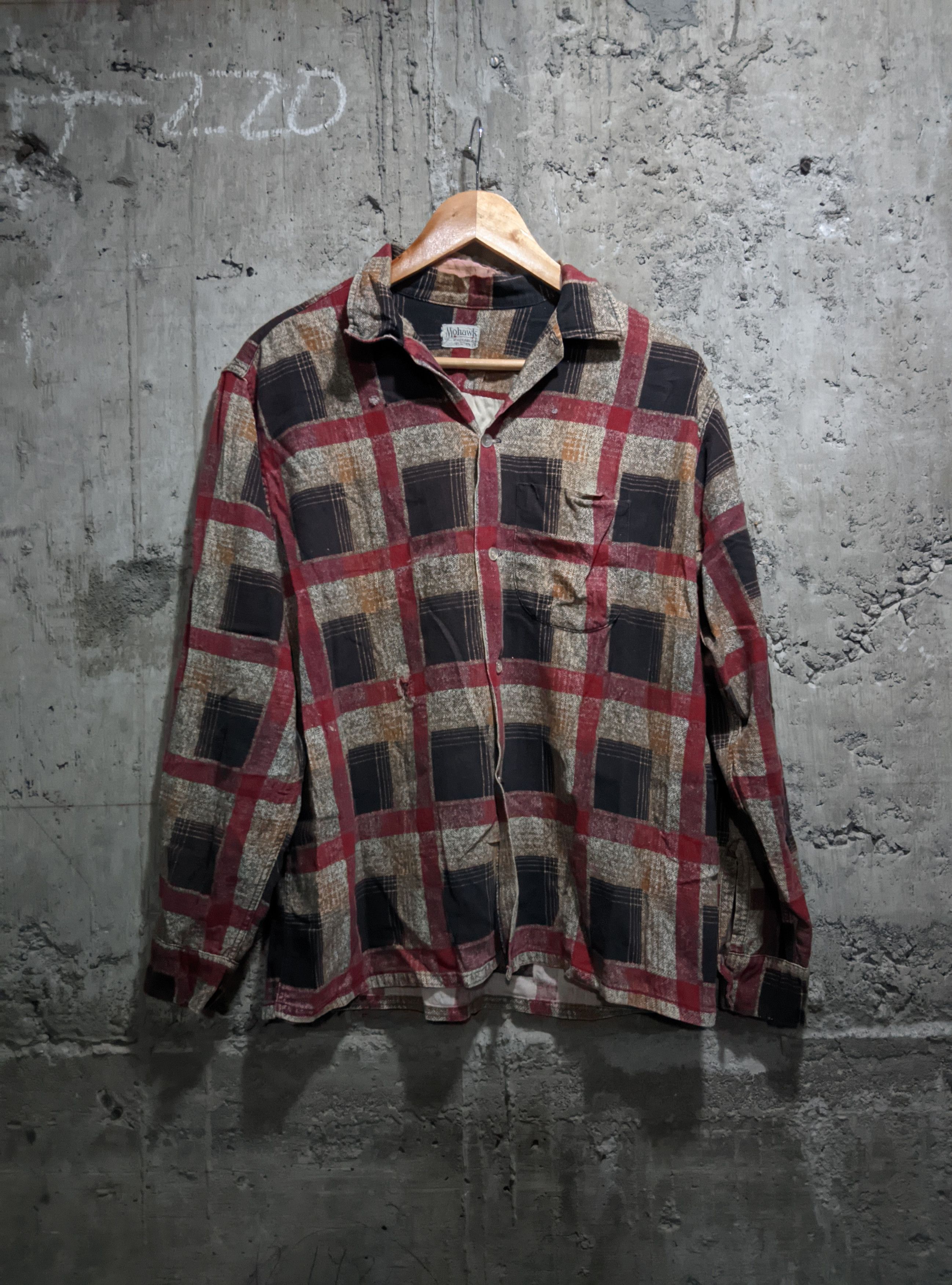 Vintage Vintage 50s printed mohawk flanel shirt Size US L / EU 52-54 / 3 - 1 Thumbnail