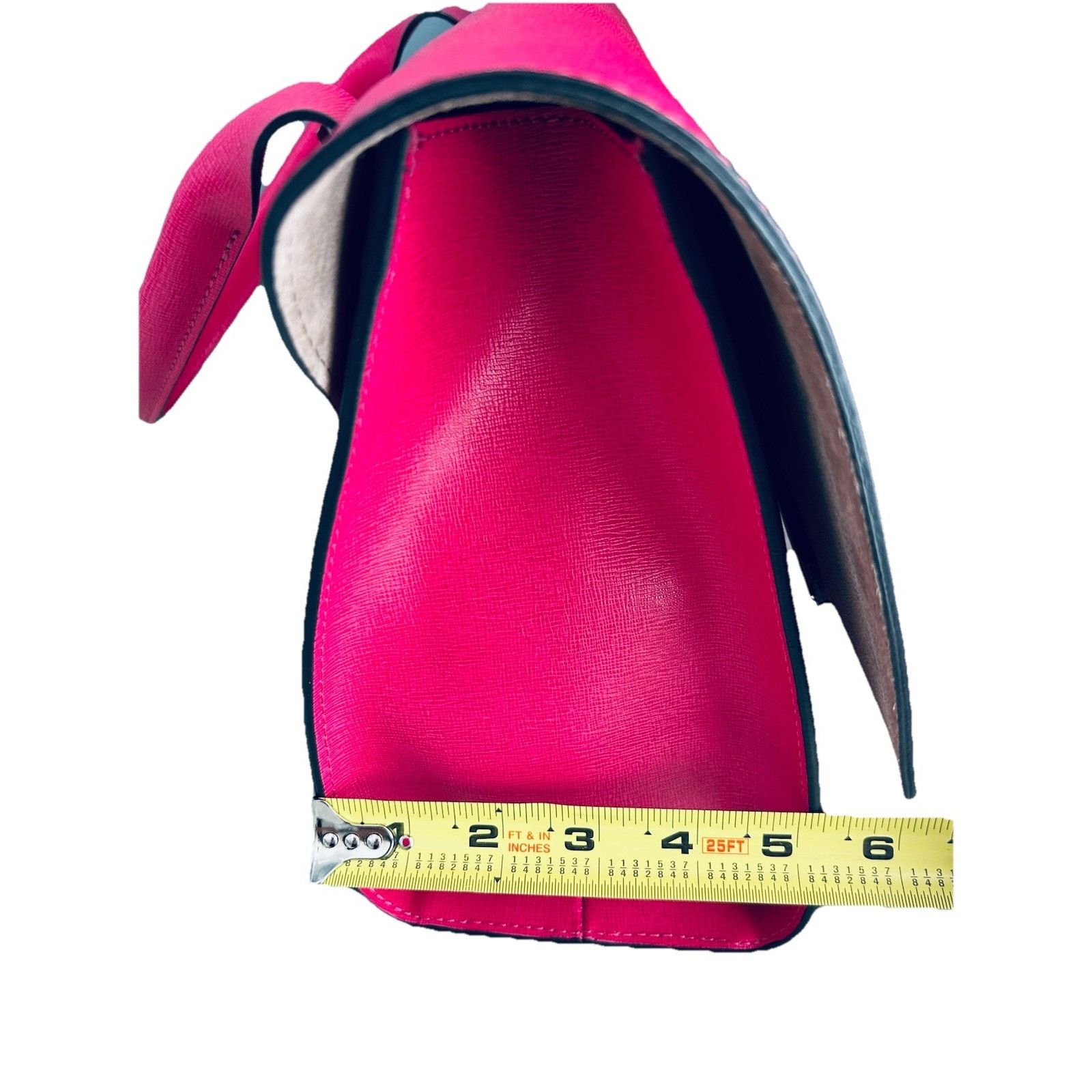 Gianni Chiarini NWT Gianni Chiarini Dua Handbag Hot Pink Bag Italy Metallic Size ONE SIZE - 16 Thumbnail