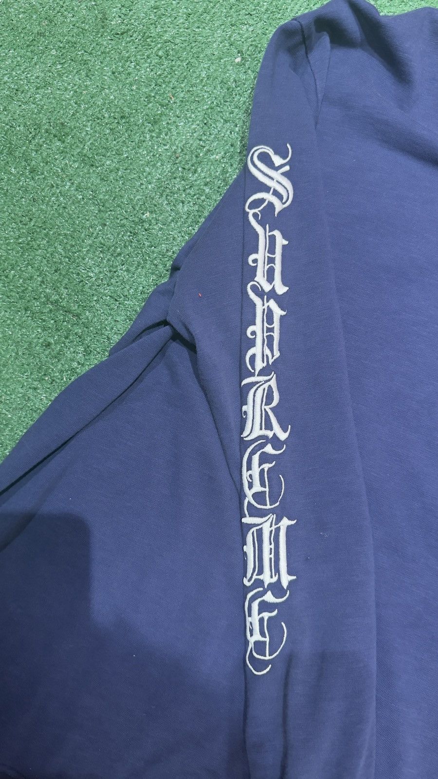 Supreme Supreme Old English Navy Blue Shirt Size US M / EU 48-50 / 2 - 5 Thumbnail