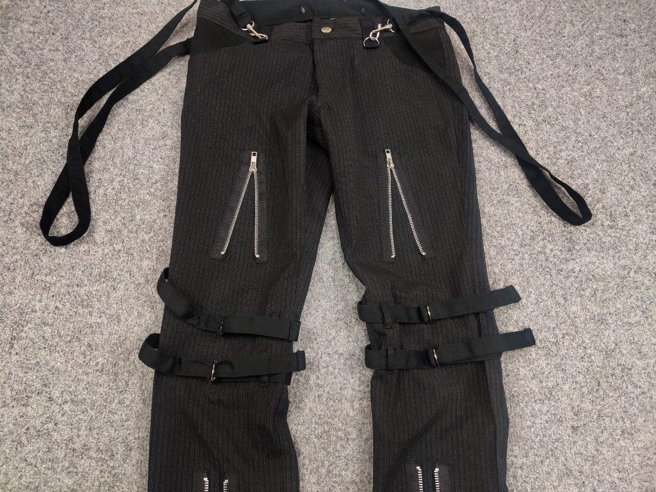 Japanese Brand Rare Mercy Y2K Bondage Zip Pants Cyber Punk Rave Techno Size 32" / US 10 / IT 46 - 9 Thumbnail