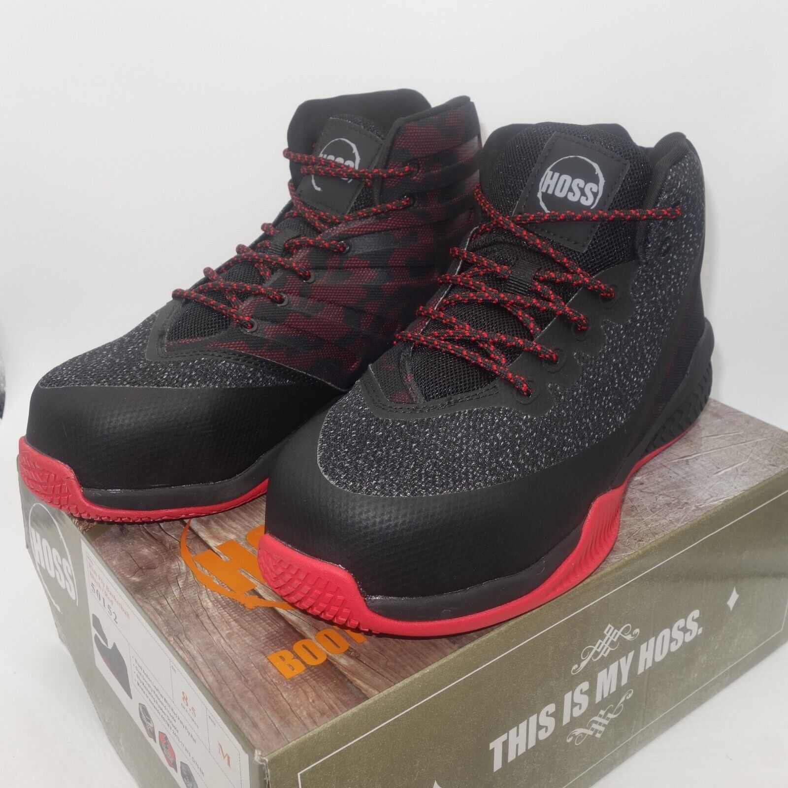Other NEW Hoss Boots Rim Fly High Top Composite Toe Slip Resistant Size US 8.5 / EU 41-42 - 1 Thumbnail