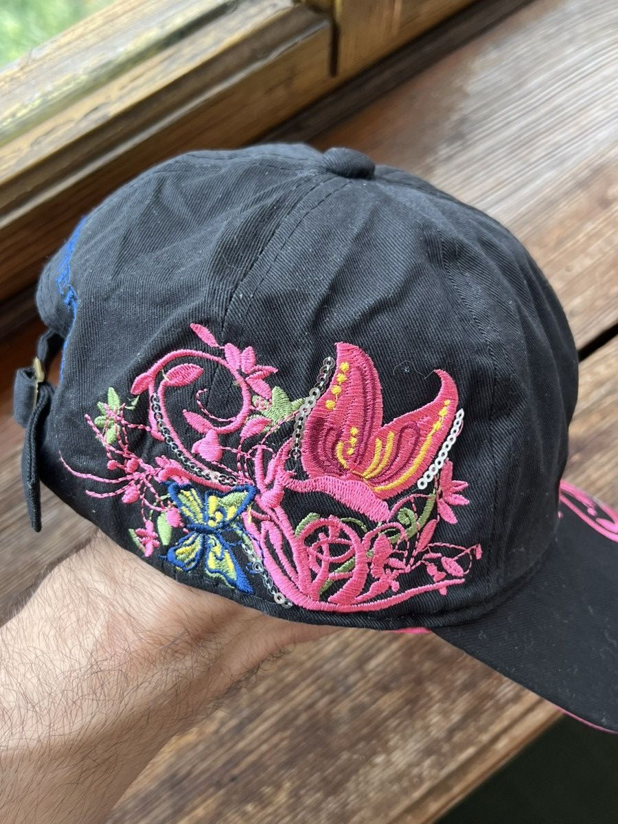 Other Y2k Butterfly Flowers Cap Vintage Hat Size ONE SIZE - 9 Thumbnail