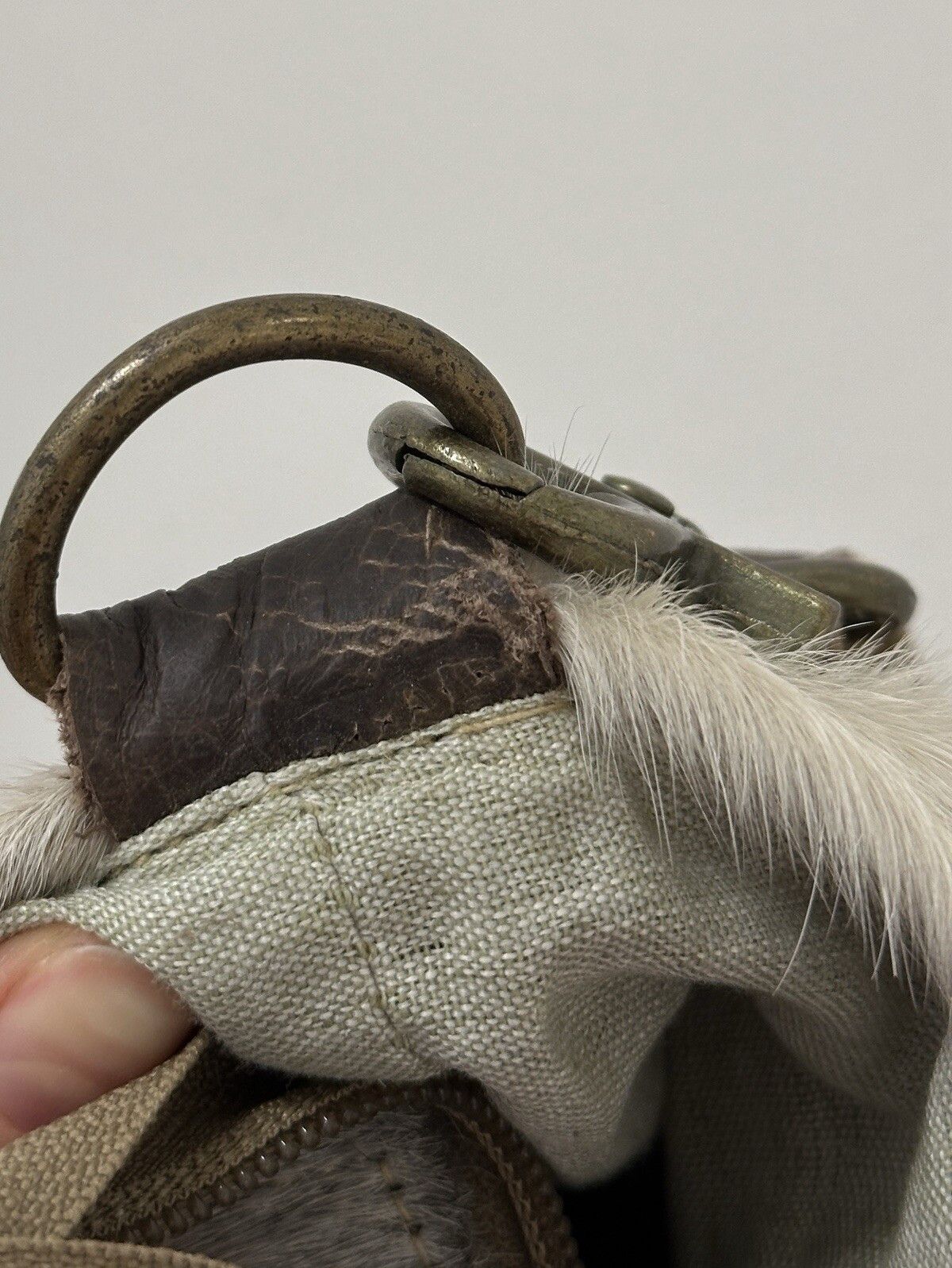 Handmade Hand Made Leather Bag Hair Fur Swag y2k Size ONE SIZE - 15 Thumbnail