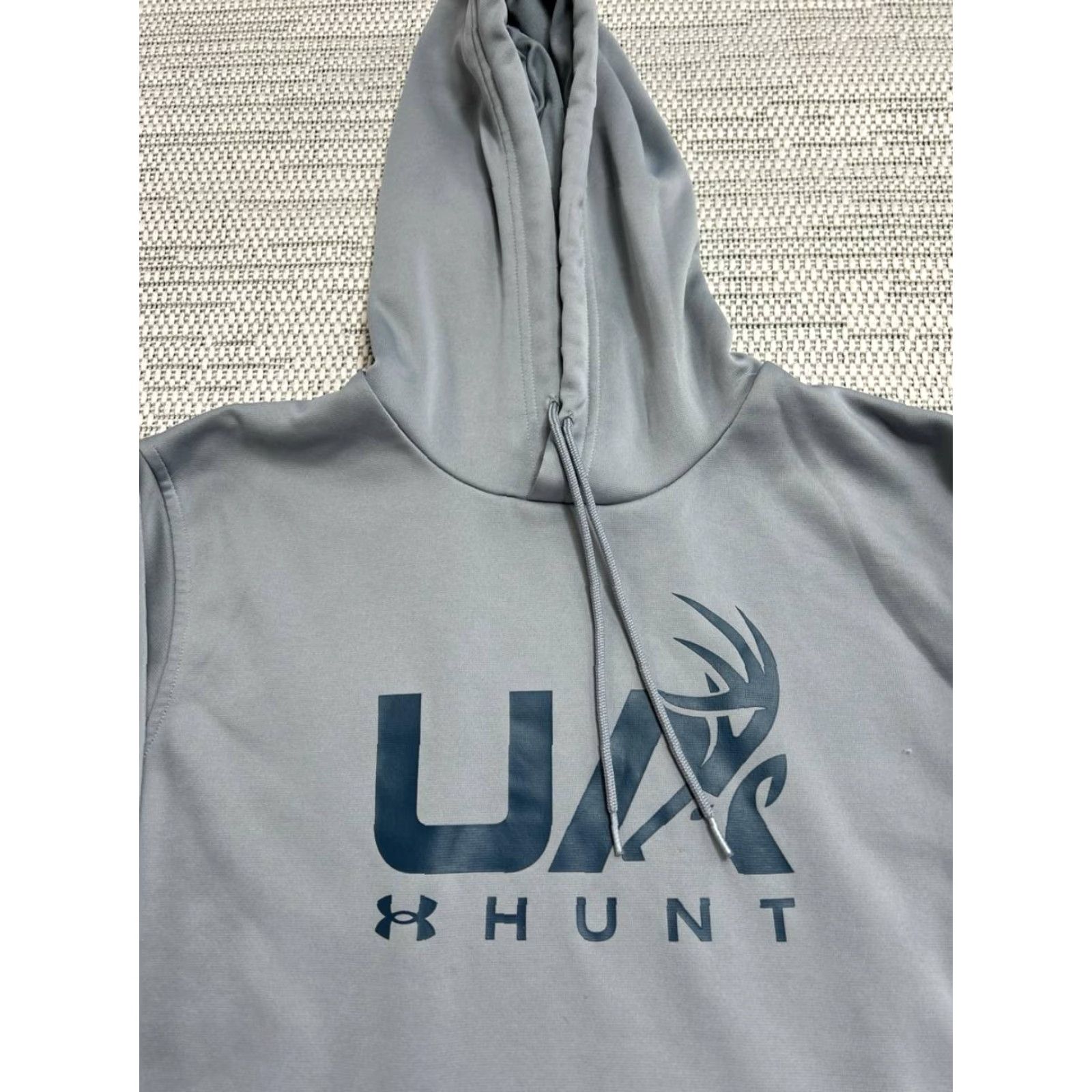 Under Armour Under Armour Fleece Hunt Logo Hoodie Mens Large Gray Logo Graphic Warm Athleisure Size US L / EU 52-54 / 3 - 3 Thumbnail