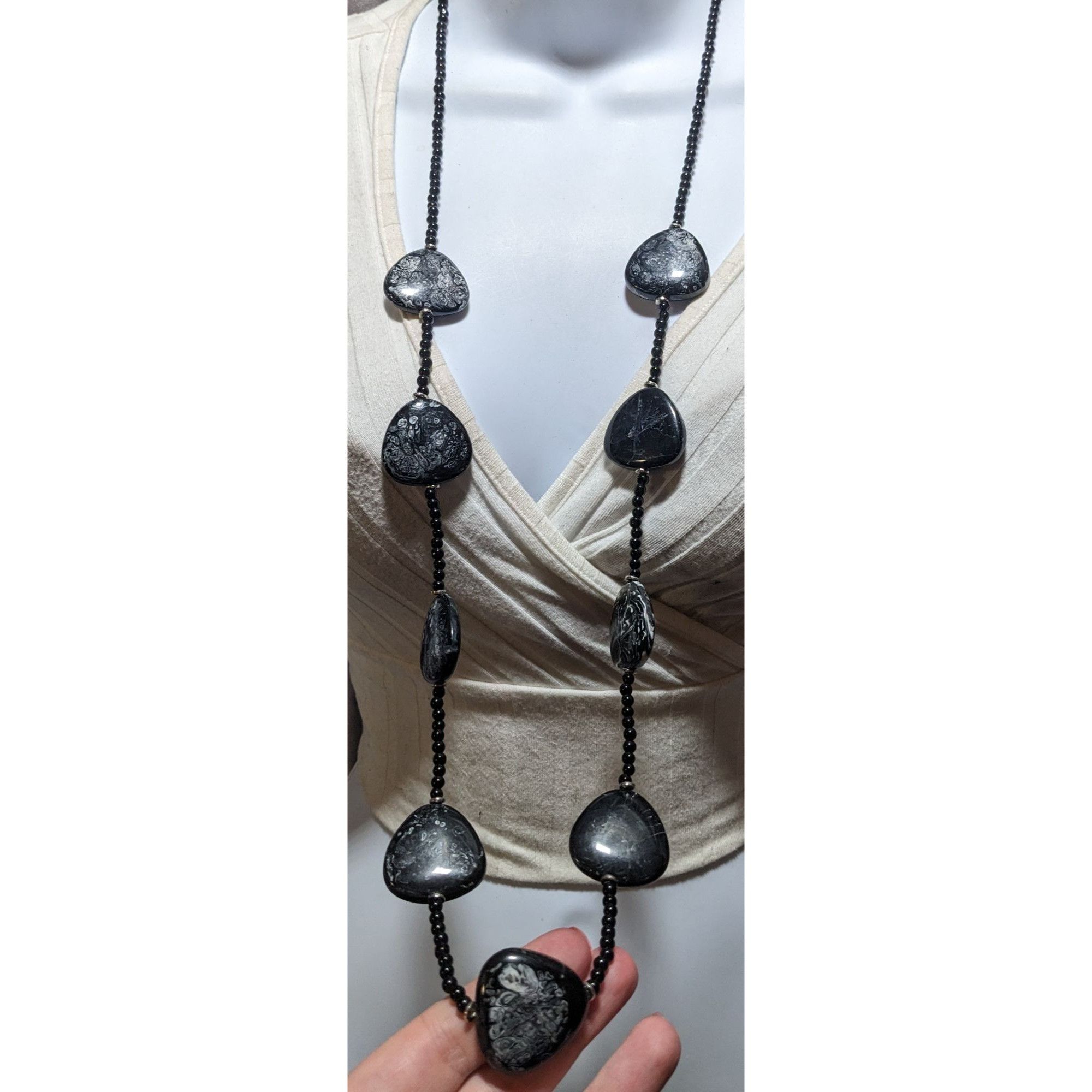 Other Cato 1946 Black Beaded Necklace Size ONE SIZE - 6 Thumbnail