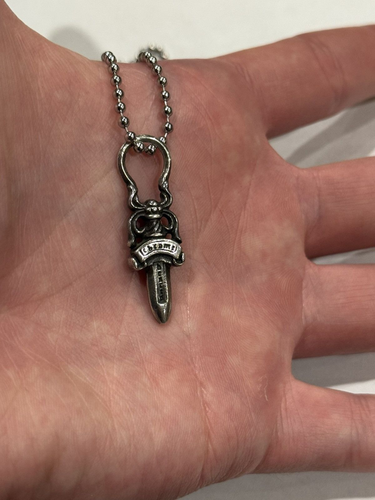 Chrome Hearts Chrome Hearts Dagger Pendant Silver Chain Necklace Zipper Size ONE SIZE - 2 Thumbnail