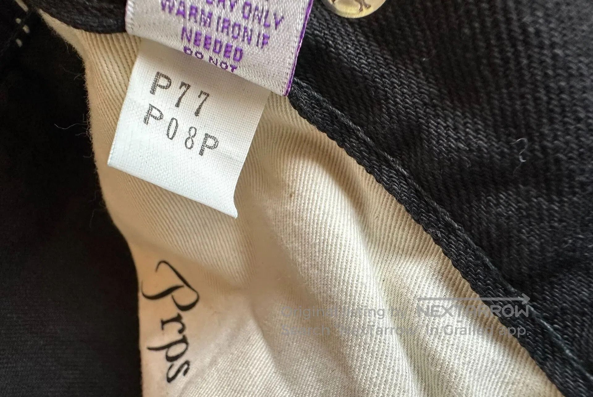 Prps vintage black distressed denim jeans. Size US 34 / EU 50 - 9 Thumbnail