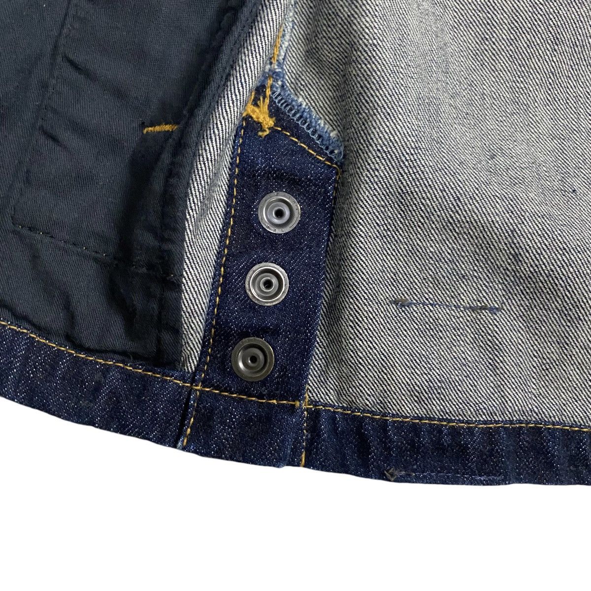 Japanese Brand Denim Bush Jacket Indigo Blue Size US S / EU 44-46 / 1 - 13 Thumbnail