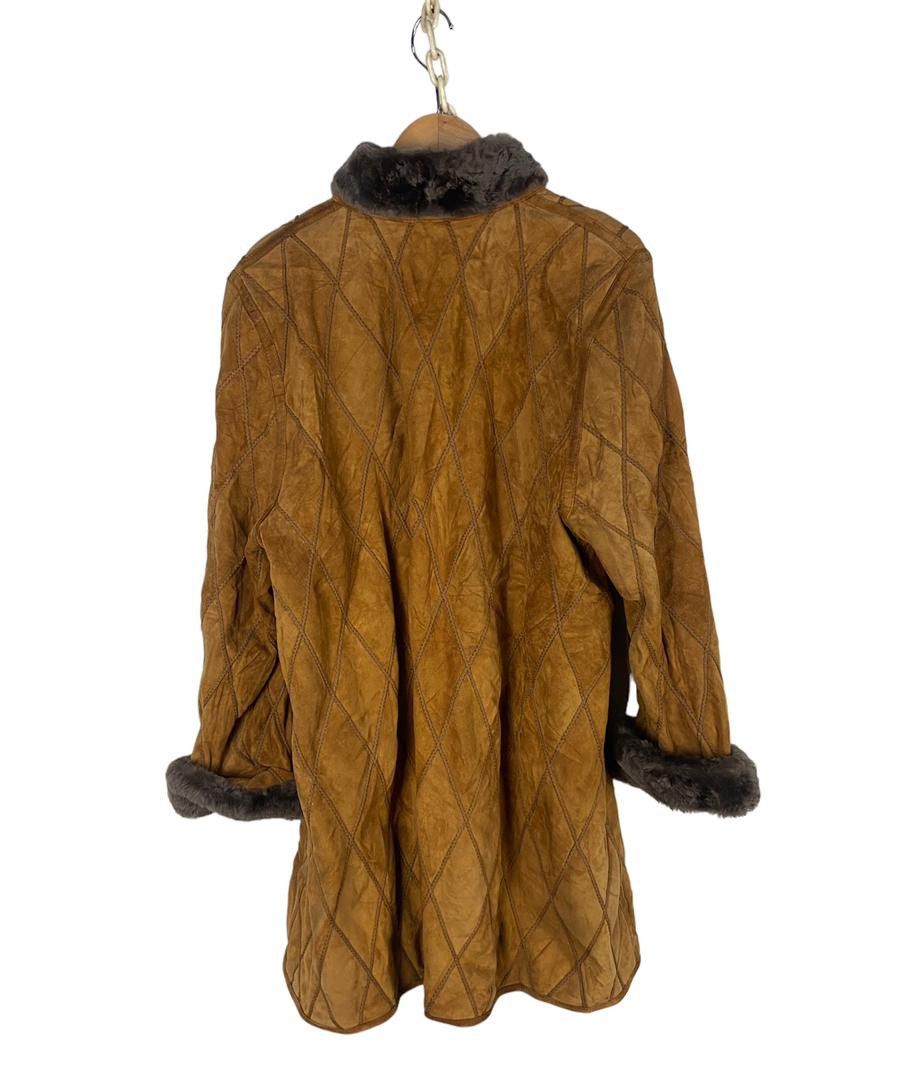 Leather Pincopel shining suede button up trench coat Size L / US 10 / IT 46 - 2 Thumbnail