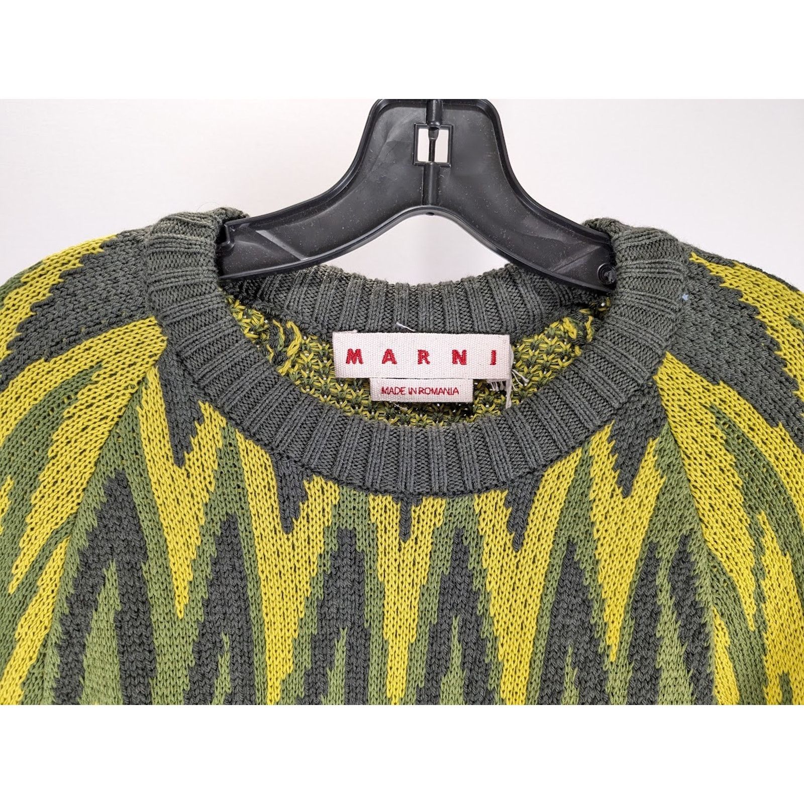 Marni o1rshd1 Fire Island Logo WV Gauge in Leav Green Size US L / EU 52-54 / 3 - 7 Thumbnail