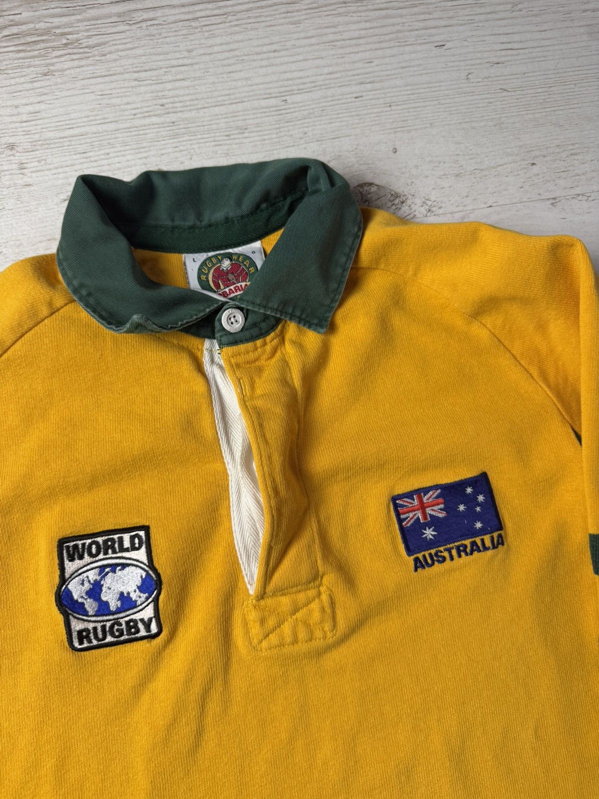 Canterbury of New Zealand 2000s Australian Wallabies World Rugby Polo Shirt Size US L / EU 52-54 / 3 - 3 Thumbnail