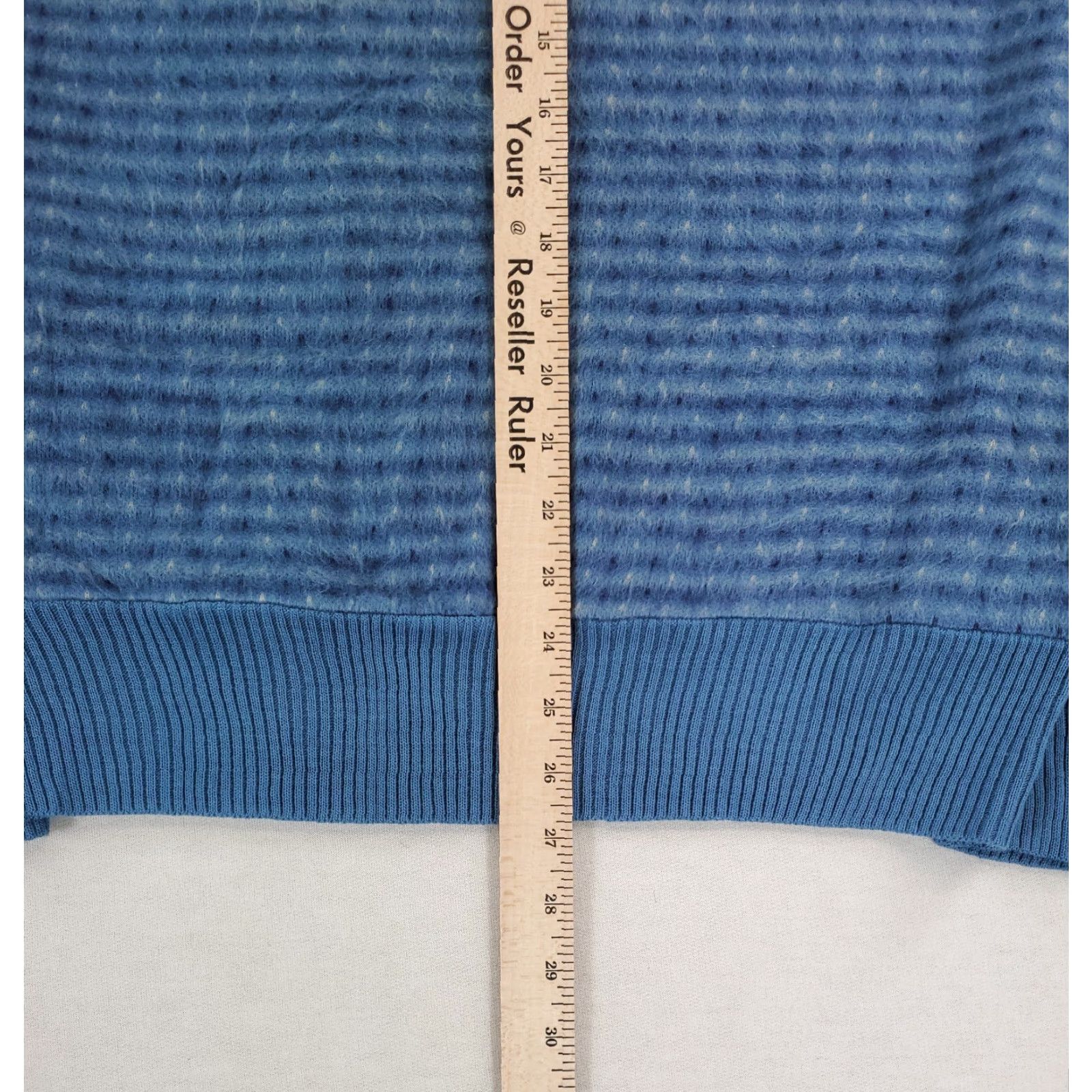Sears VINTAGE Sears Sportswear Sweater 70s Fuzzy Nirvana Blue Snowflake Pattern Mens XL Size US XL / EU 56 / 4 - 5 Thumbnail