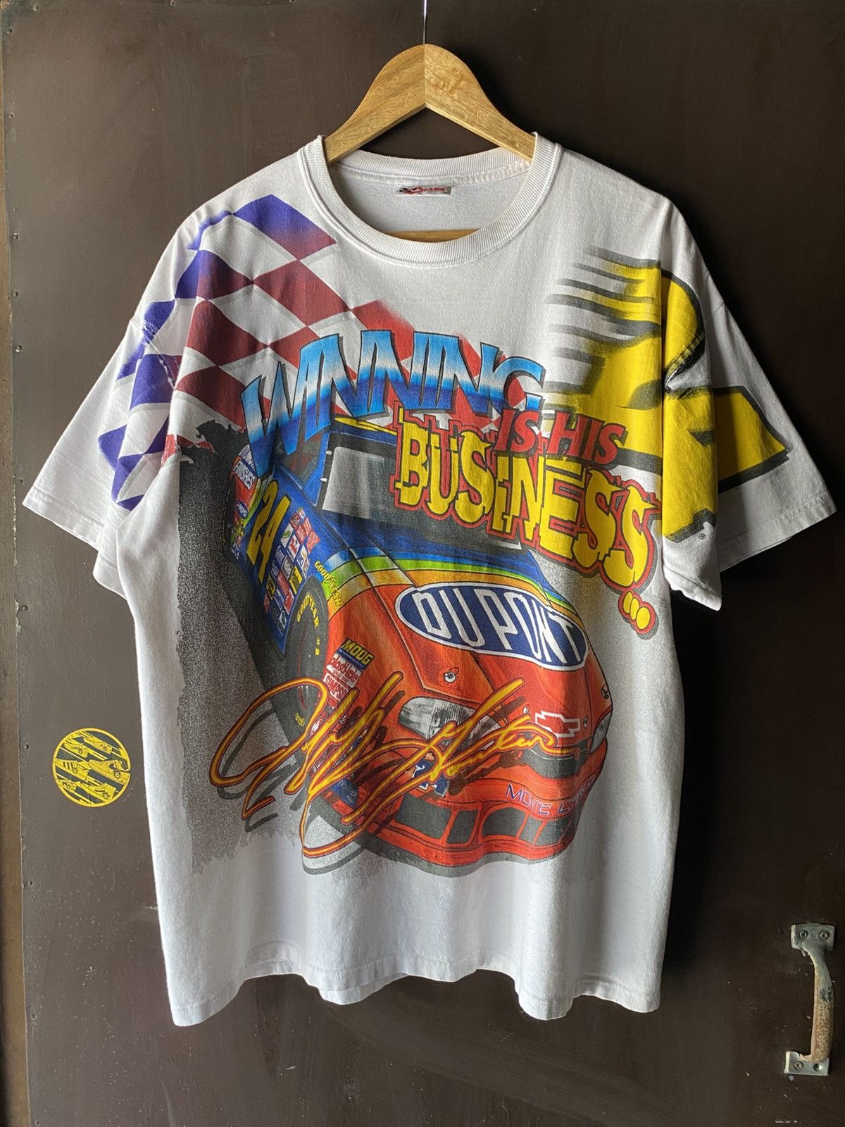 NASCAR SOLD OUT📌 Vintage AOP Nascar Jeff Gordon Winning business 24 Size US L / EU 52-54 / 3 - 1 Thumbnail