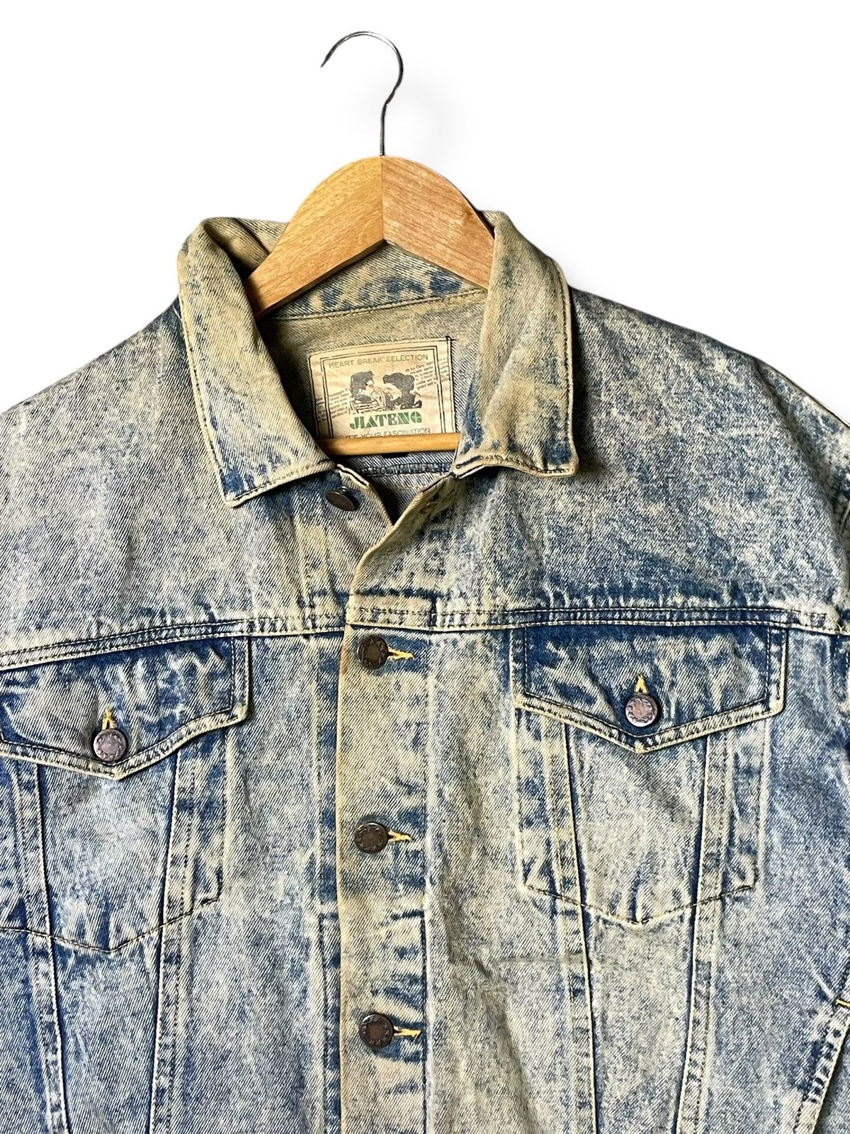 Japanese Brand × Vintage Vintage x Jia Teng Trucker Denim Jacket (31) Size US M / EU 48-50 / 2 - 2 Thumbnail